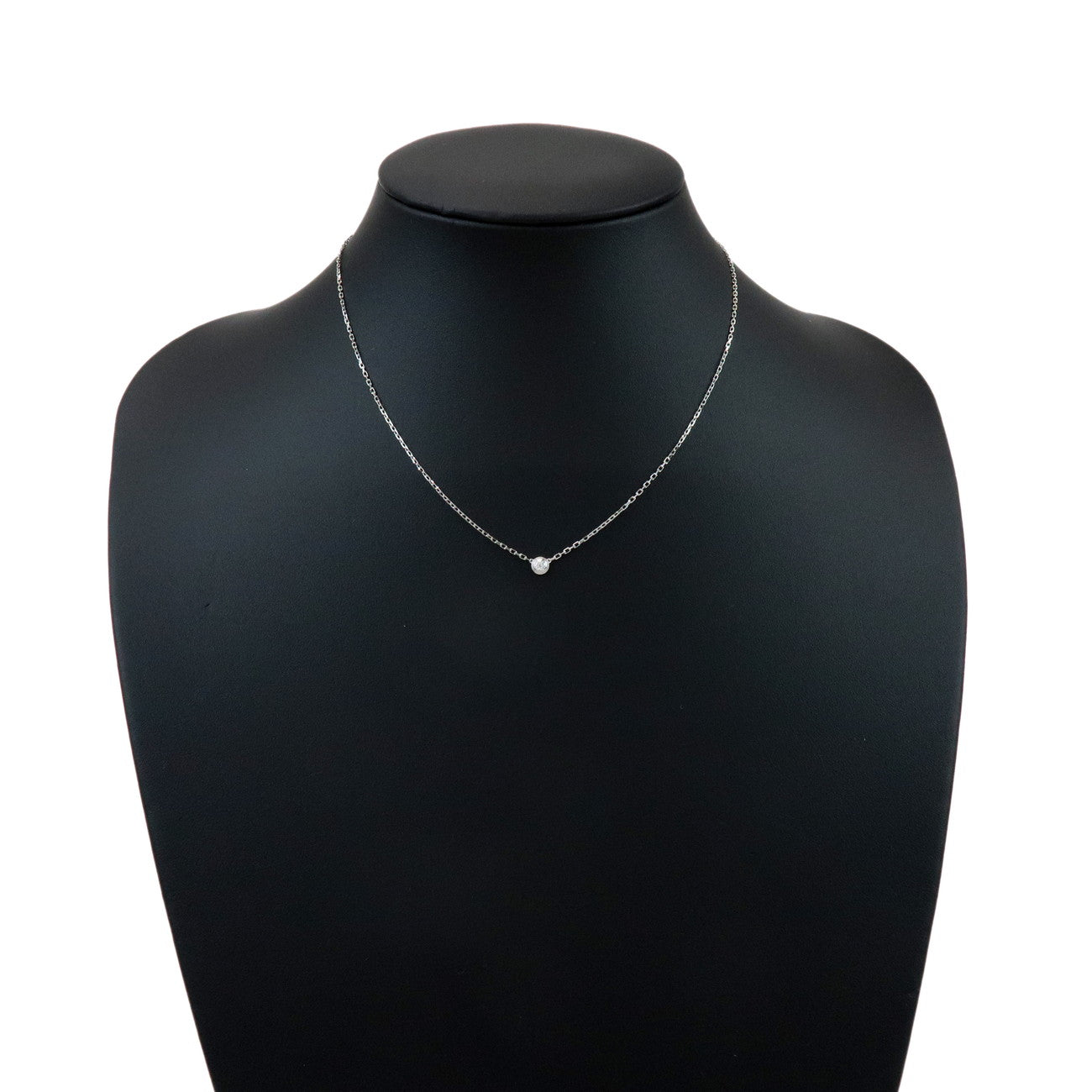 Cartier D'amour 1P Diamond Necklace SM K18 750WG WhiteGold B7215900