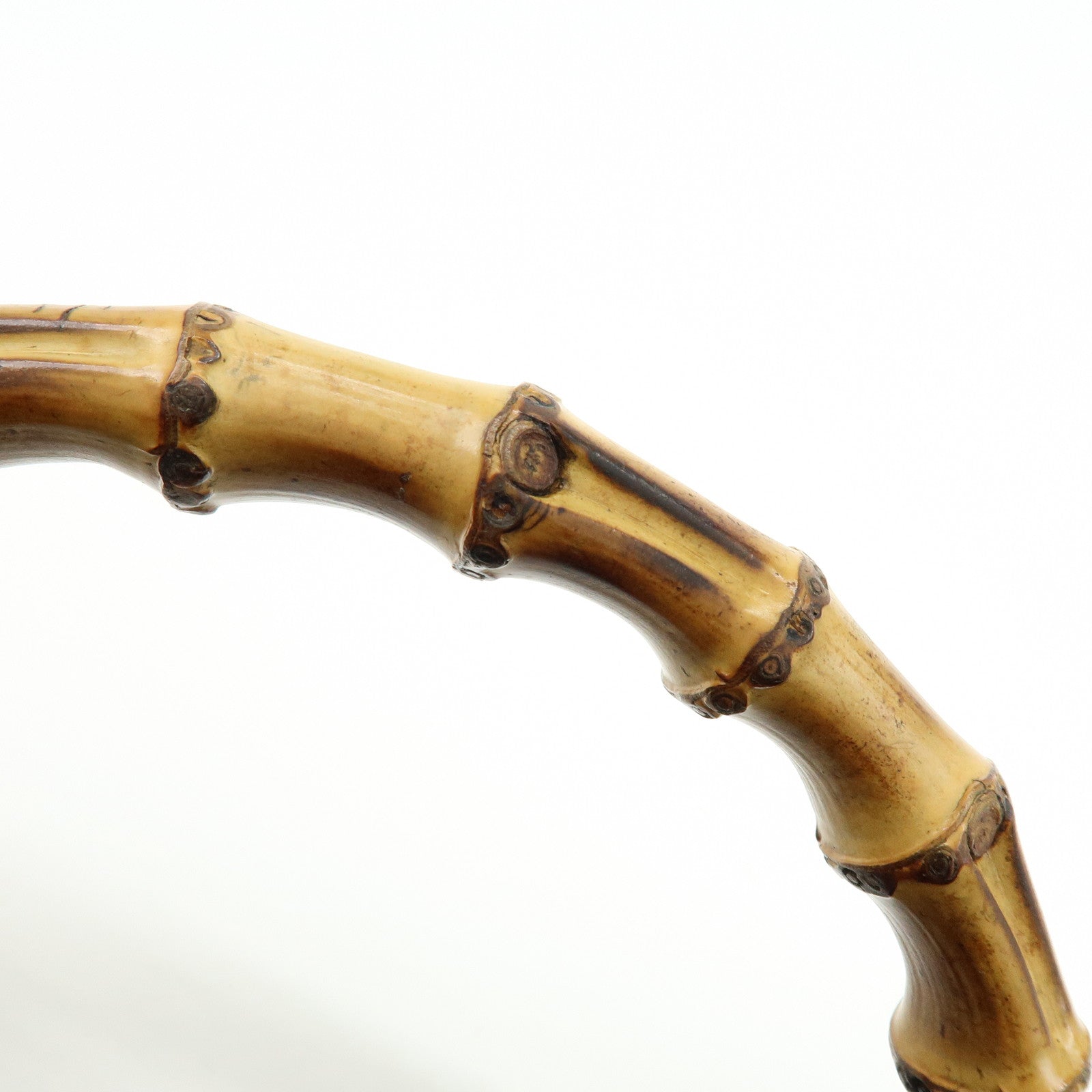 GUCCI Bamboo Nylon Leather 2Way Bag Hand Bag Shoulder Bag 001・2852