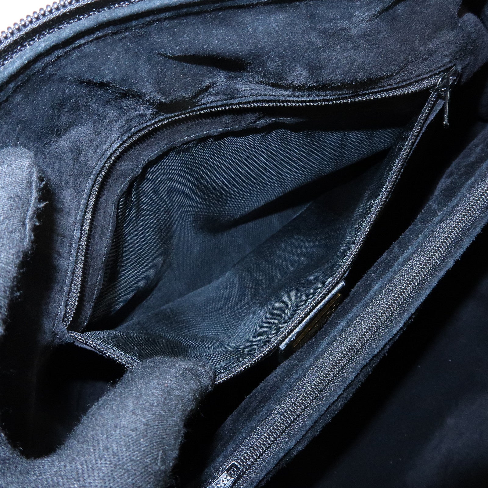 GUCCI Interlocking G Leather Boston Bag Hand Bag Black 000・58・0093