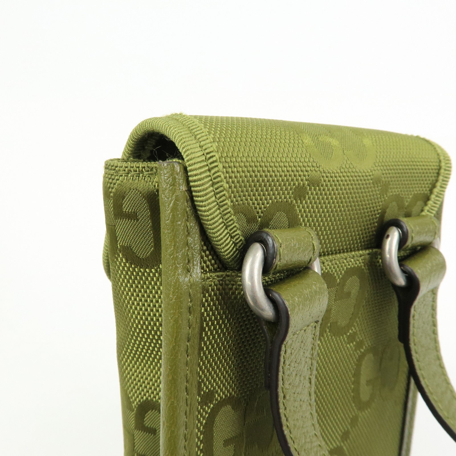 GUCCI Off The Grid Nylon Shoulder Bag Crossbody Bag Green 696018