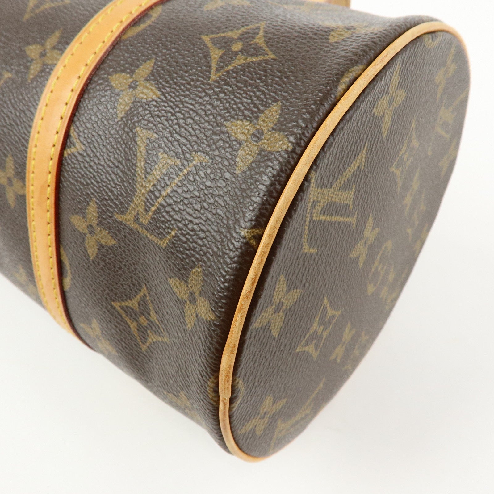Louis Vuitton Monogram Papillon 30 Hand Bag Brown M51385