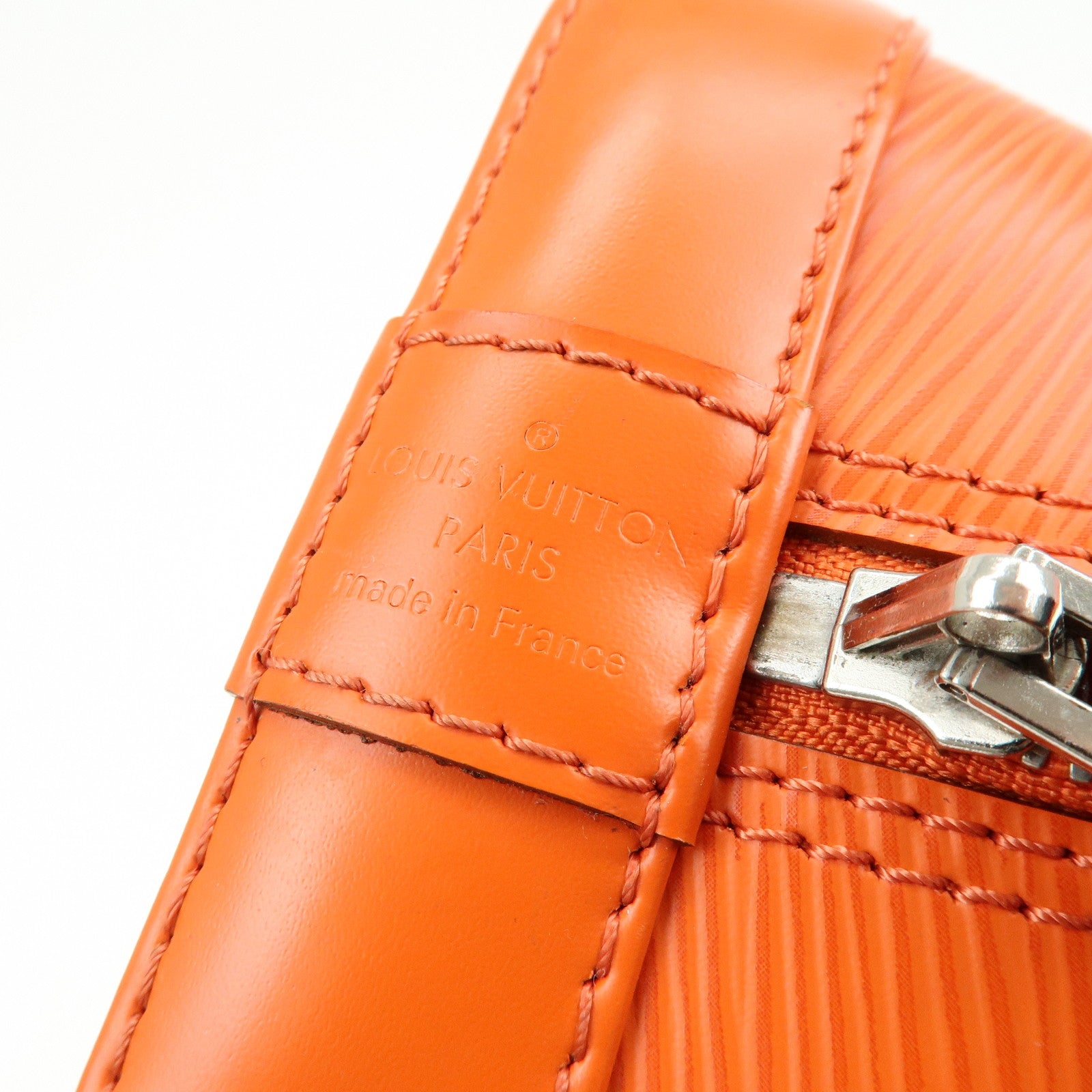 Louis Vuitton Epi Alma PM Hand Bag Pimont Orange M40623