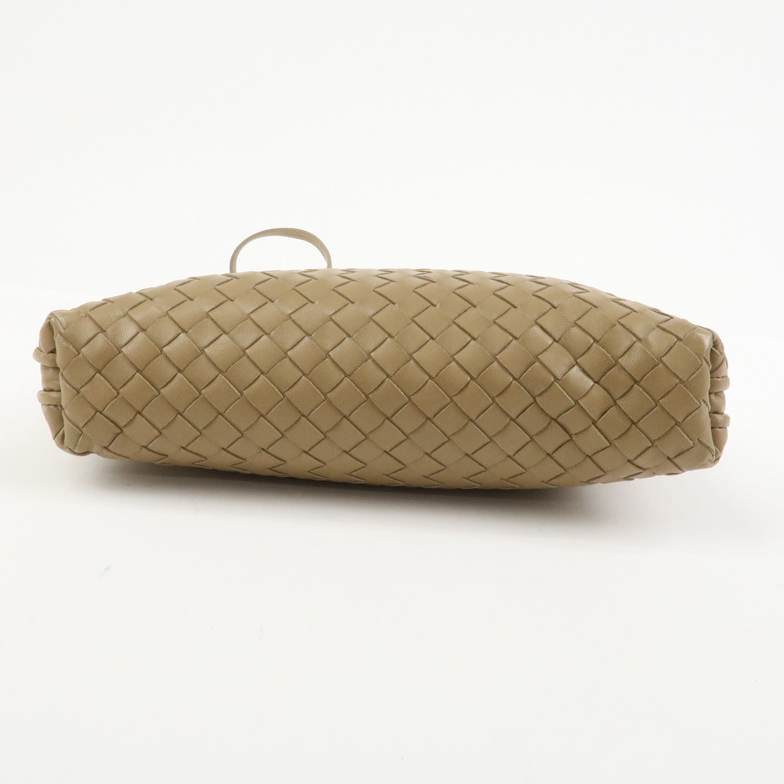 BOTTEGA VENETA Intrecciato Leather Shoulder Bag Light Brown