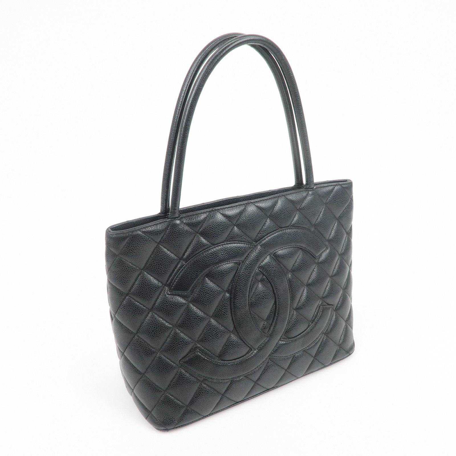 CHANEL COCO Mark Matelasse Medallion Tote Bag Hand Bag A01804