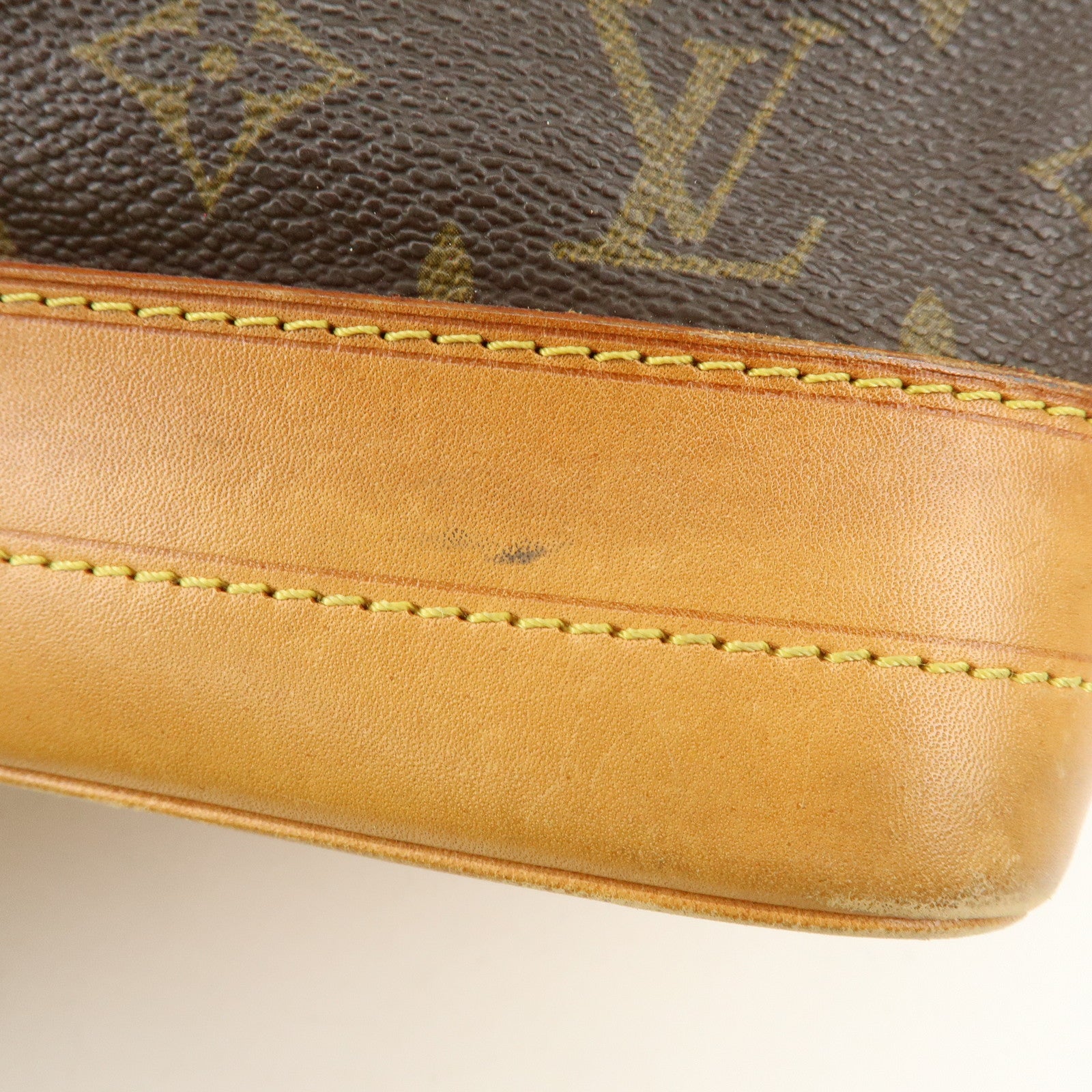 Louis Vuitton Monogram Noe Canvas Leather Shoulder Bag Brown M42224