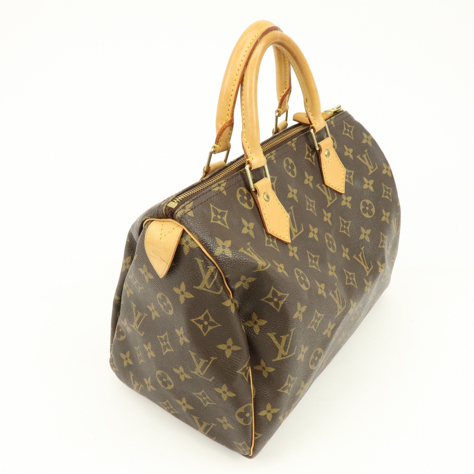 Louis Vuitton Monogram Speedy 30 Boston Bag Hand Bag Brown M41526
