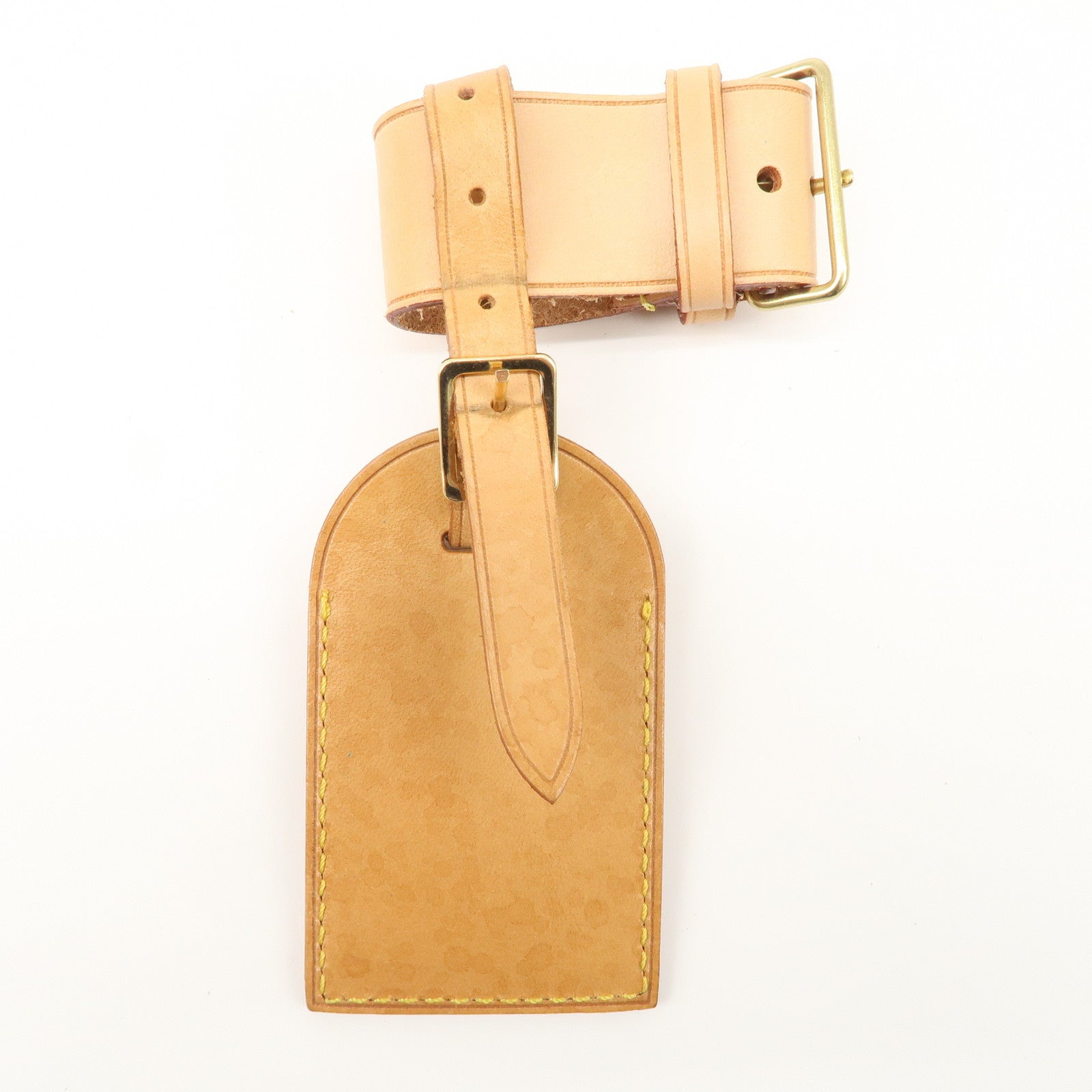 Louis Vuitton Set of 15 Nume Leather Name Tag & Poignet Natural Used