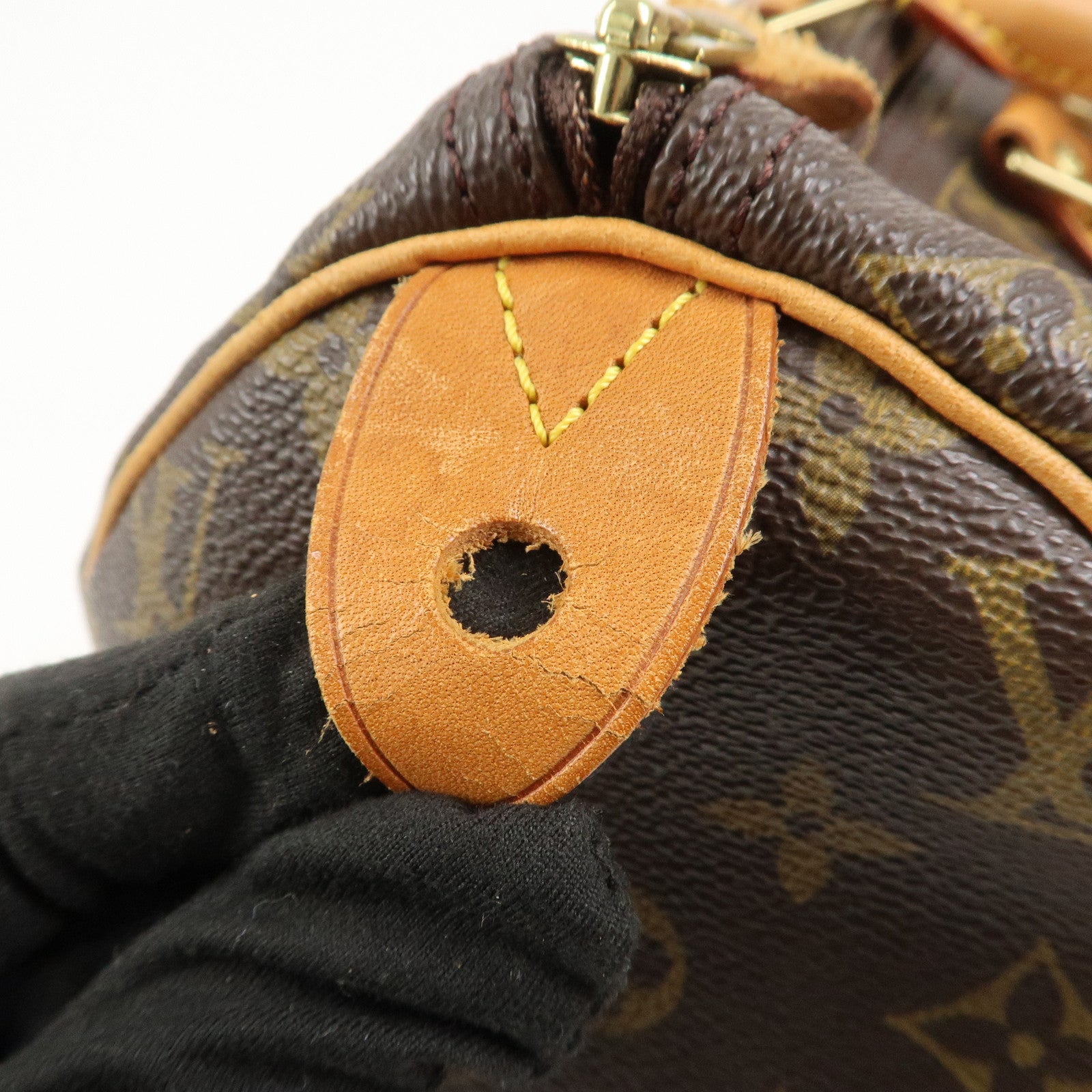 Louis Vuitton Monogram Speedy 40 Hand Bag Boston Bag Brown M41522