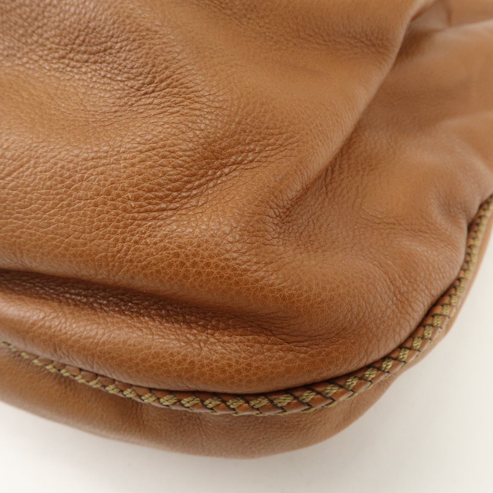 GUCCI Marrakech Leather Shoulder Bag Hand Bag Brown 257029 Used