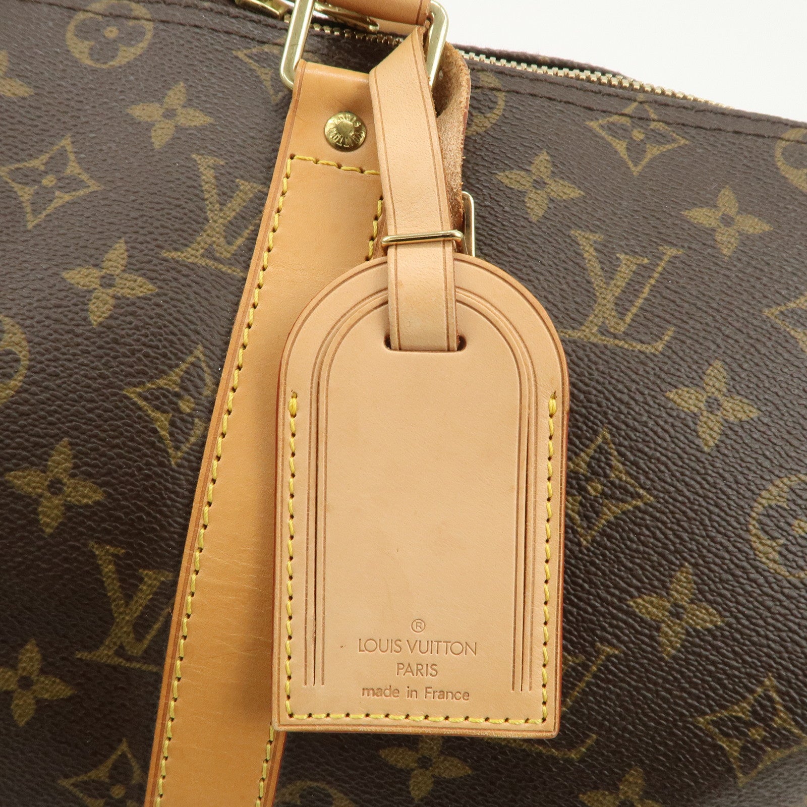 Louis Vuitton Monogram Canvas Keep All 45 Boston Bag Brown M41428
