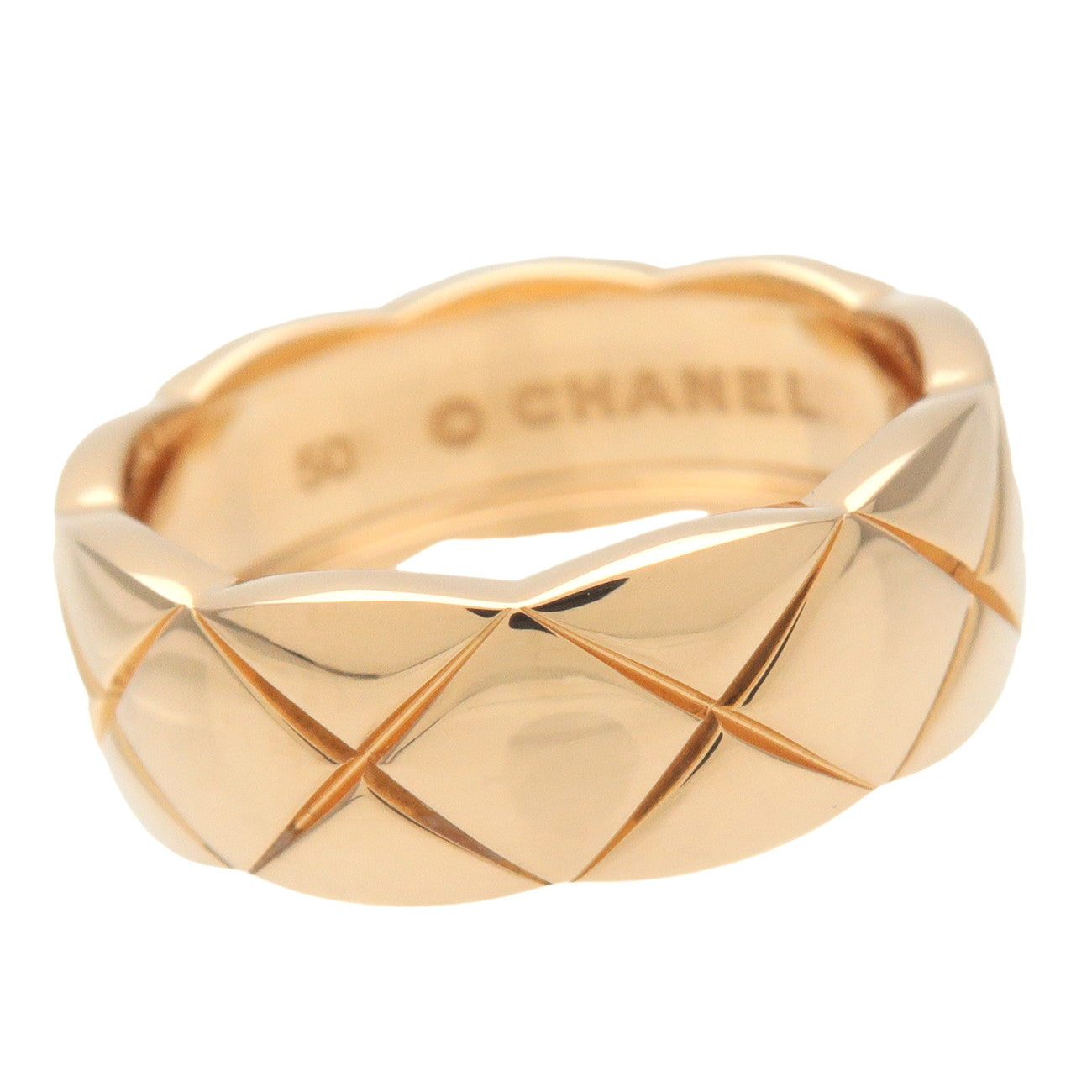 CHANEL COCO Crush Ring Medium #50 K18YG 750YG Yellow Gold J10571