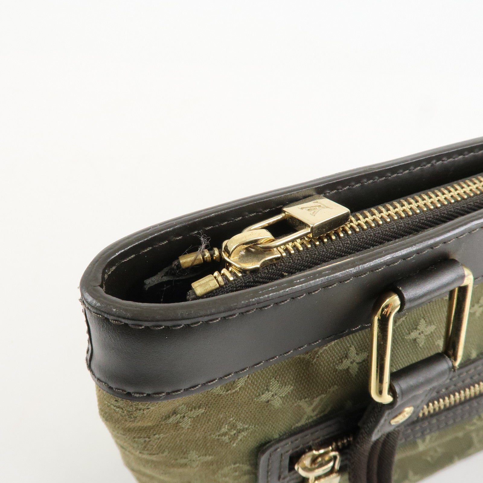 Louis Vuitton Monogram Mini Lucille PM Hand Bag TST Khaki M92682 Used