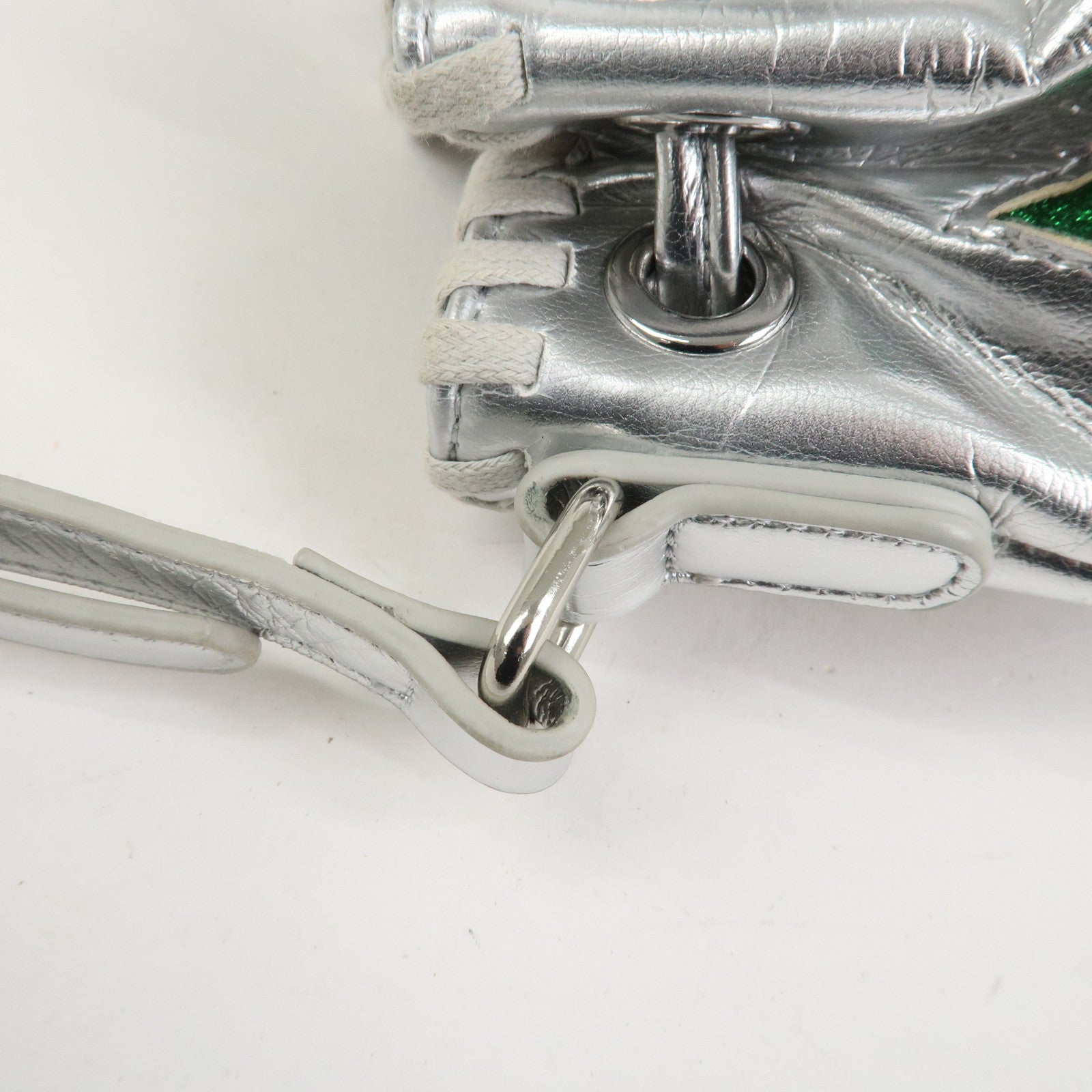 STELLA MCCARTNEY Imitation leather Shoulder Bag Silver Star Motif