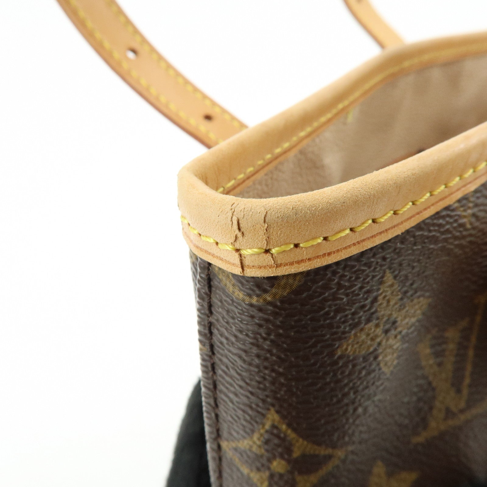 Louis Vuitton Monogram Canvas Bucket PM Hand Bag Brown M42238