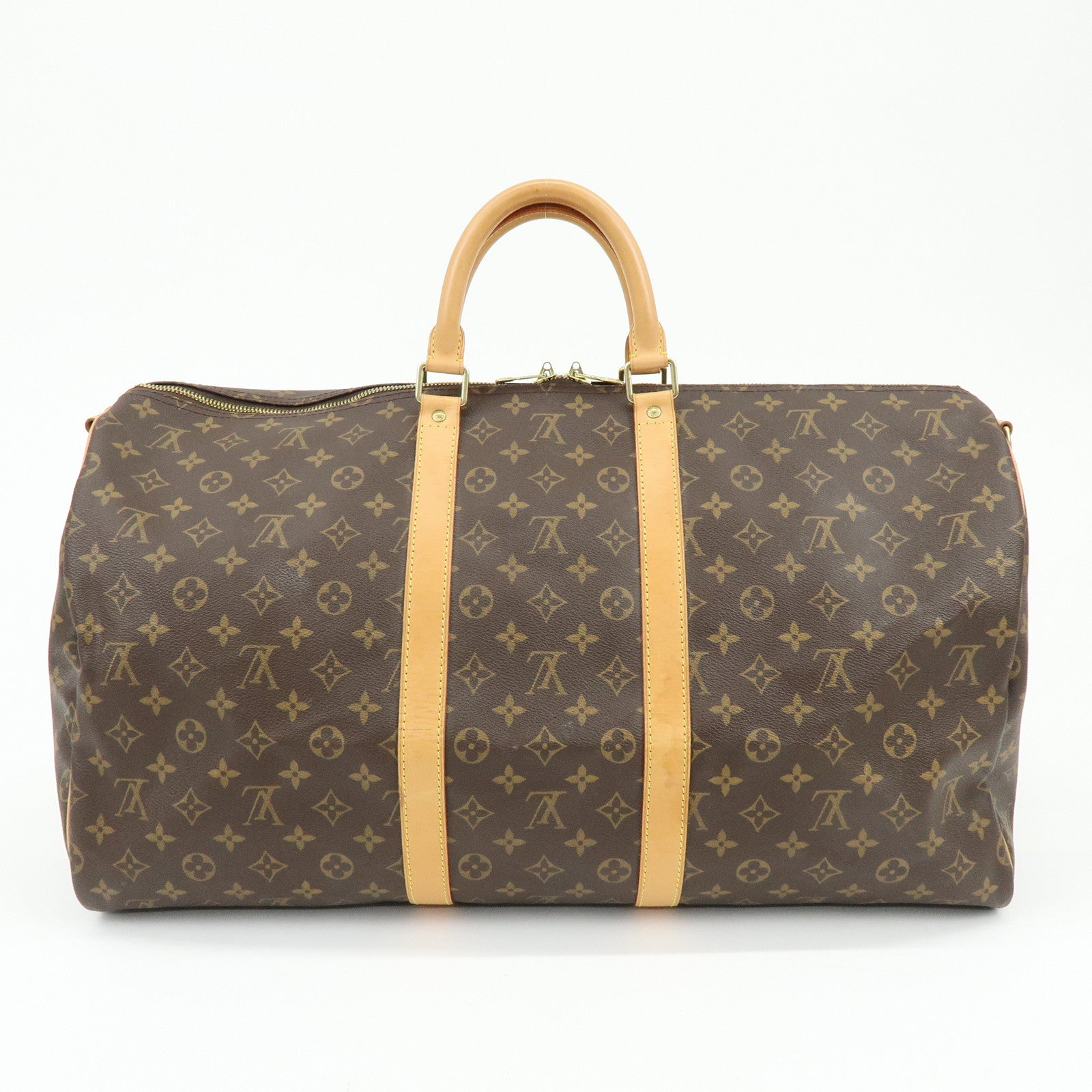 Louis Vuitton Monogram Keep All Bandouliere 55 Boston Bag M41414