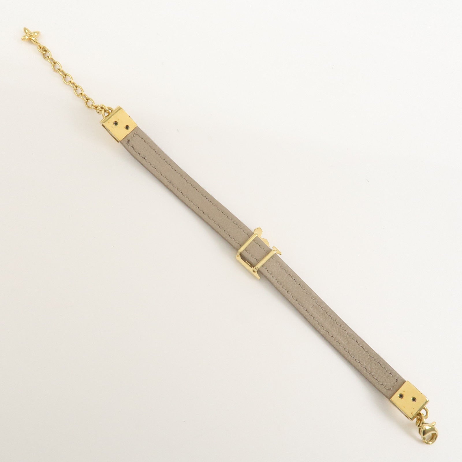 Louis Vuitton Leather Iconic Flower Bracelet Galet M8817