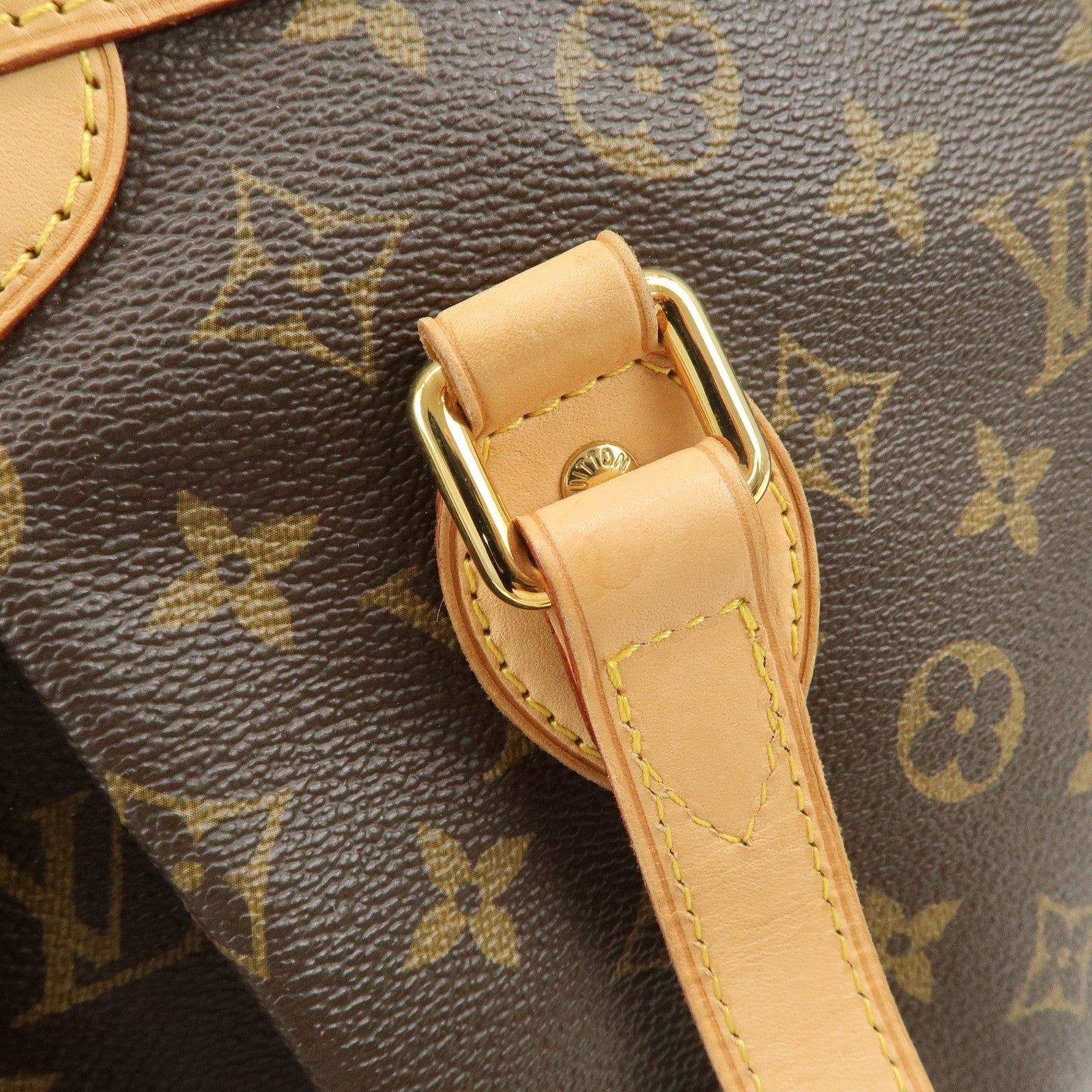 Louis Vuitton Monogram Palermo PM 2Way Hand Bag Brown M40145