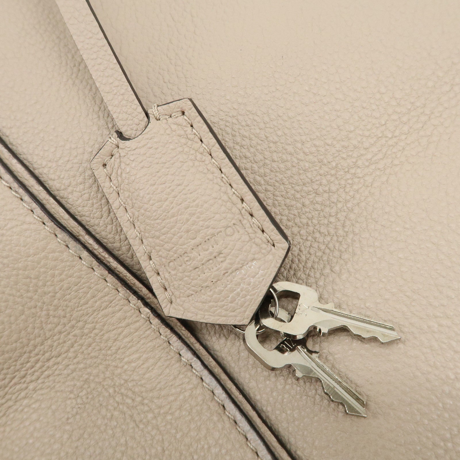 Louis Vuitton PARNASSEA Lock It MM Hand Bag Tote Bag Beige M94593