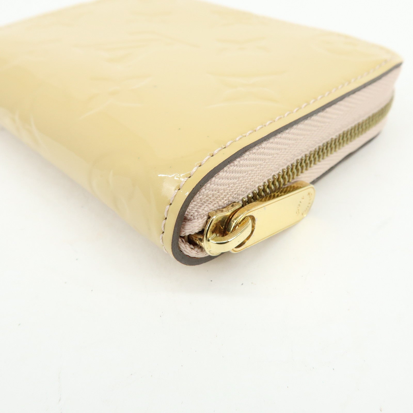 Louis Vuitton Monogram Vernis Zippy Coin Case Rose Florentin M91535