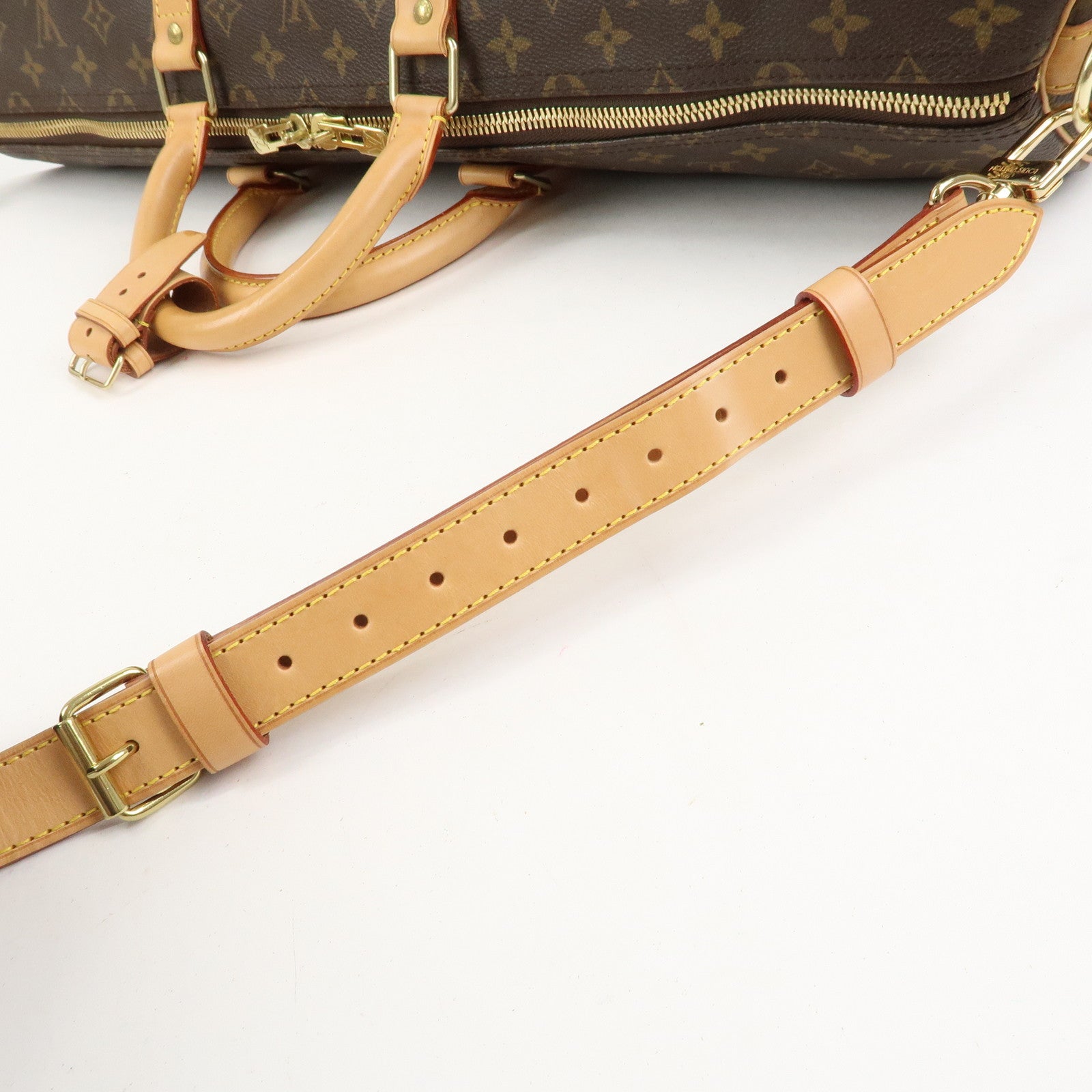 Louis Vuitton Monogram Keep All Bandouliere 55 Boston Bag M41414