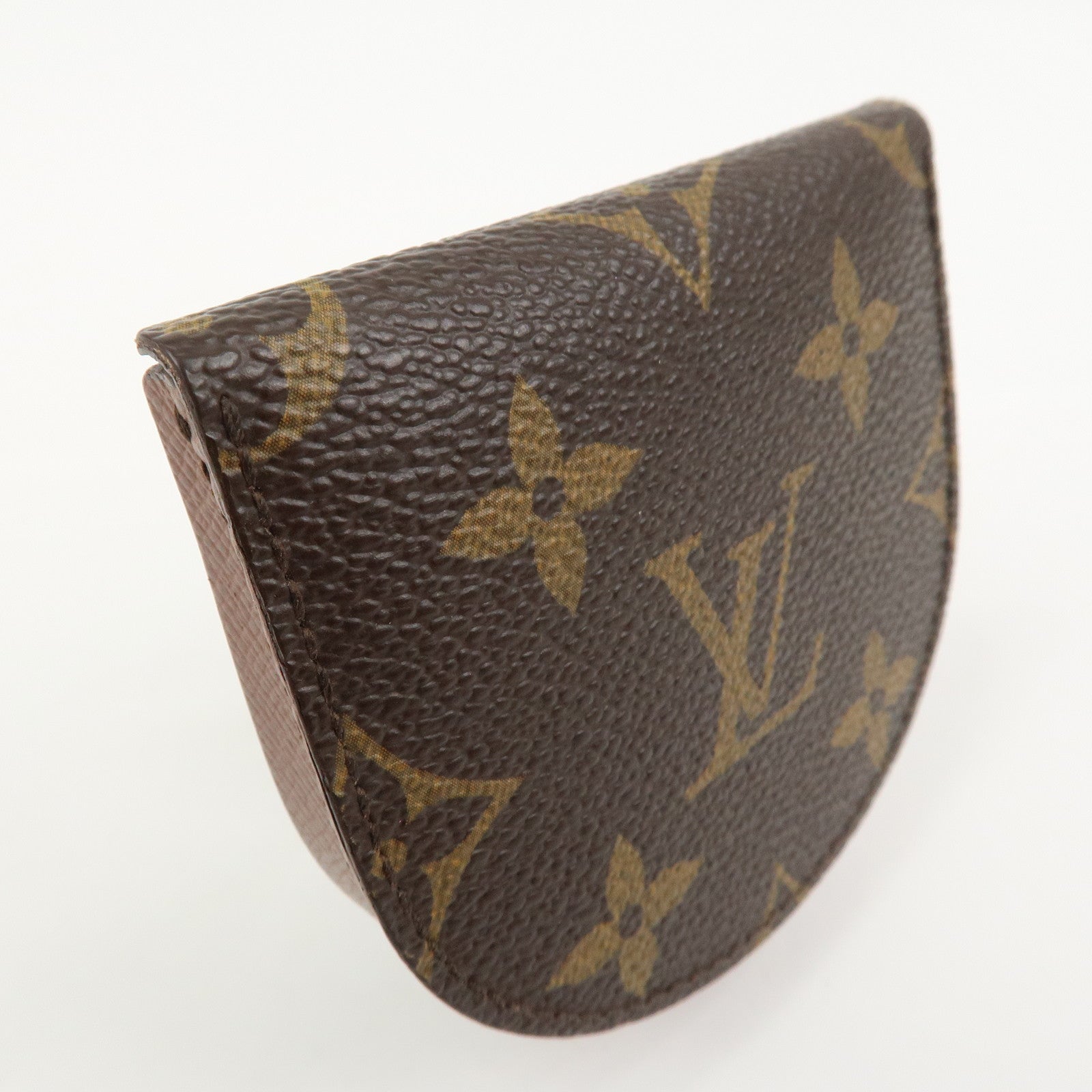 Louis Vuitton Monogram Portemonnaie Cuvette Coin Case Brown M61960