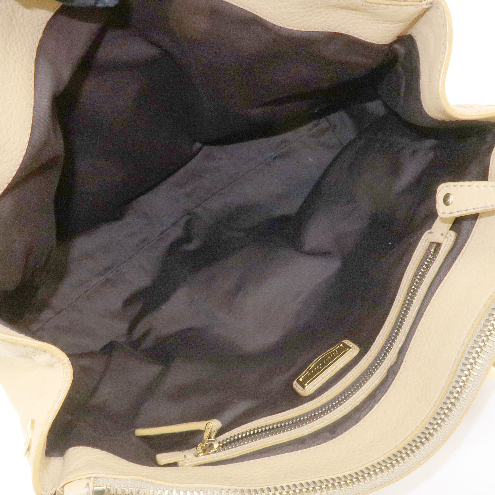 MIU MIU Leather 2Way Shoulder Bag Hand Bag Beige RN0620