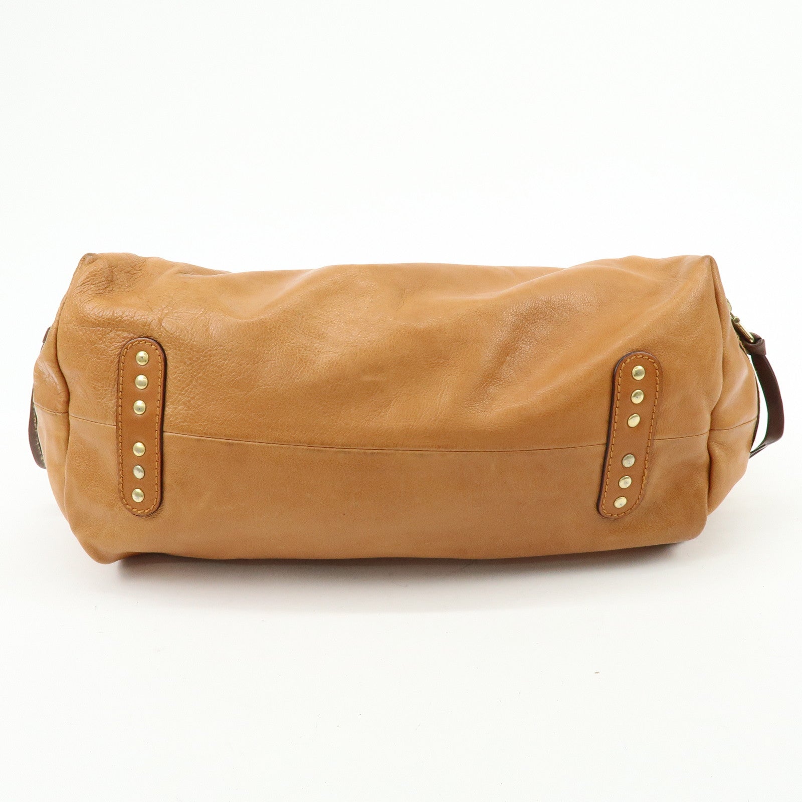 Chloe Kerala Leather Shoulder Bag Hand Bag Horse Charm Brown