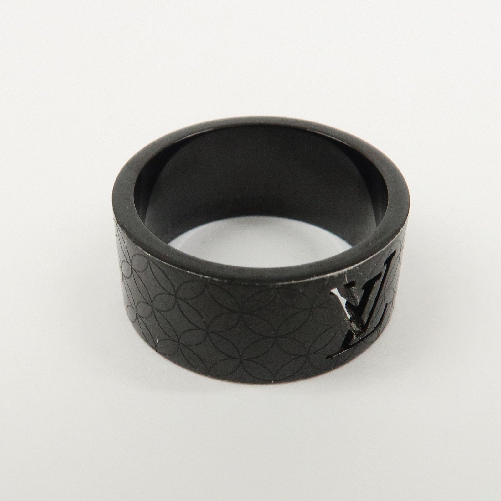 Louis Vuitton Bague Champs Élysées Metal Ring Black M66110