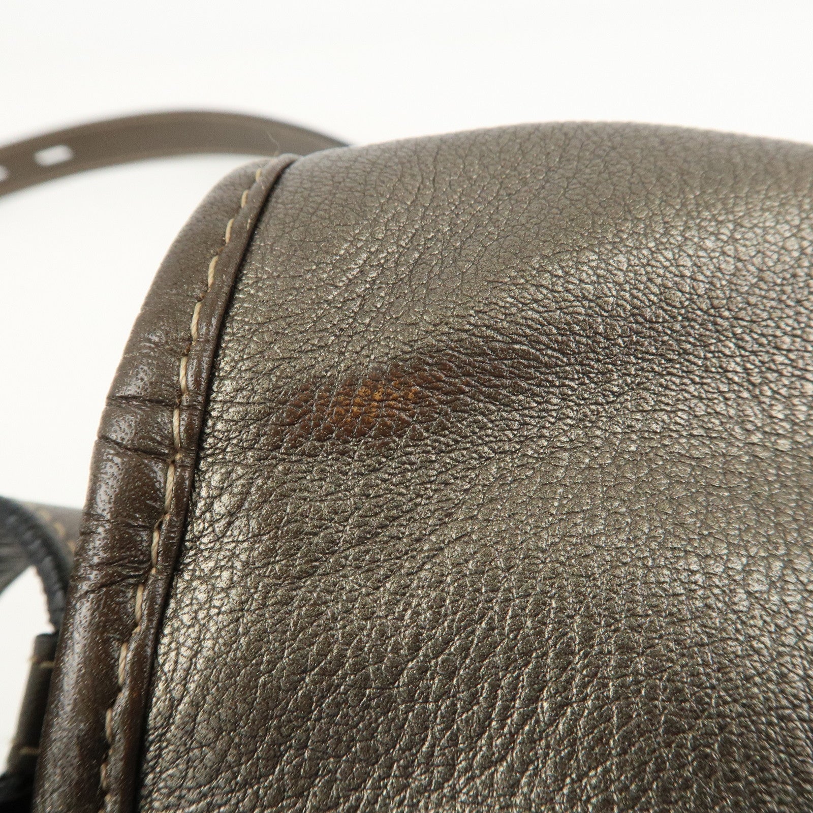 LOEWE Heritage Leather Shoulder Bag Crossbody Bag Bronze