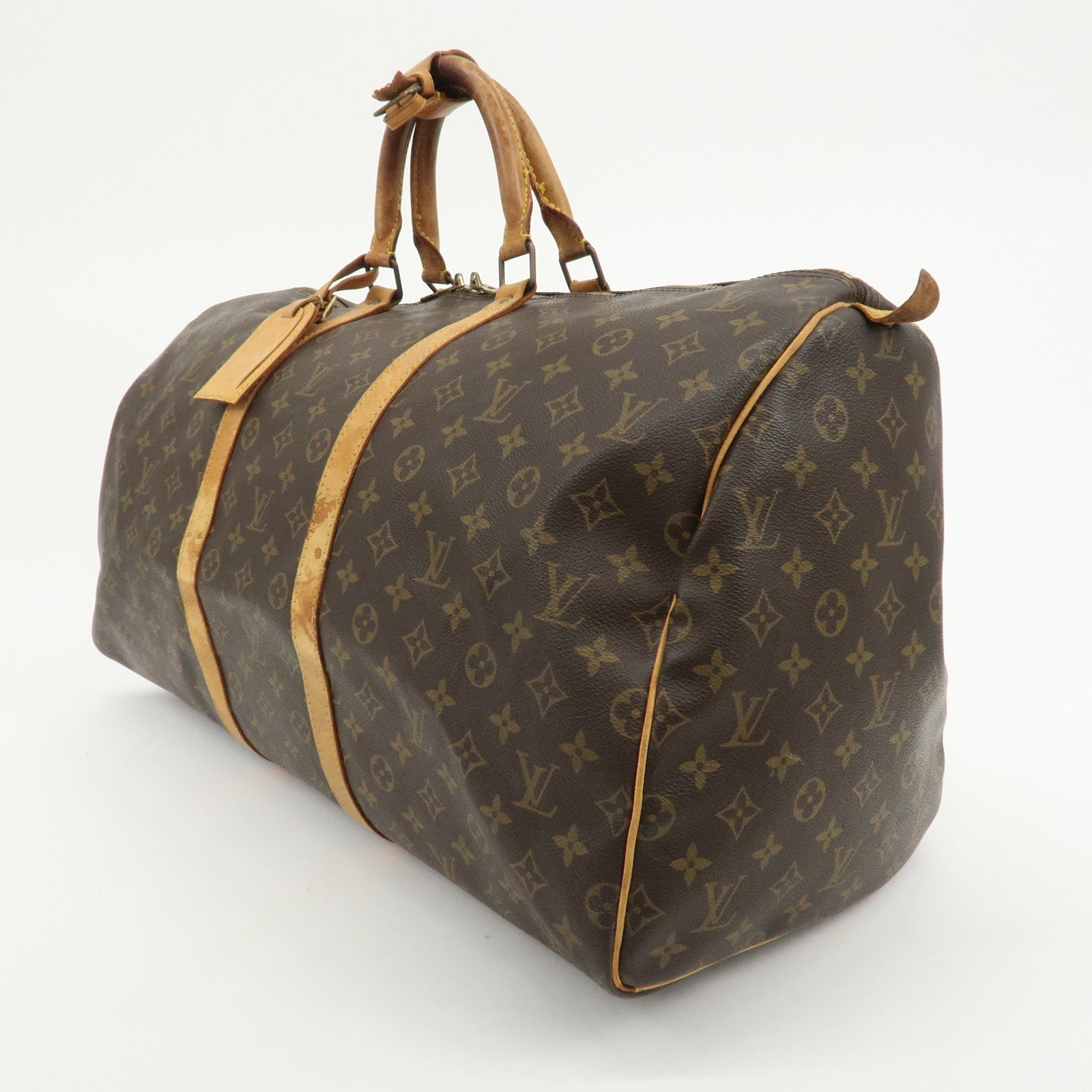 Louis Vuitton Monogram Keep All 55 Boston Bag Travel Bag M41424