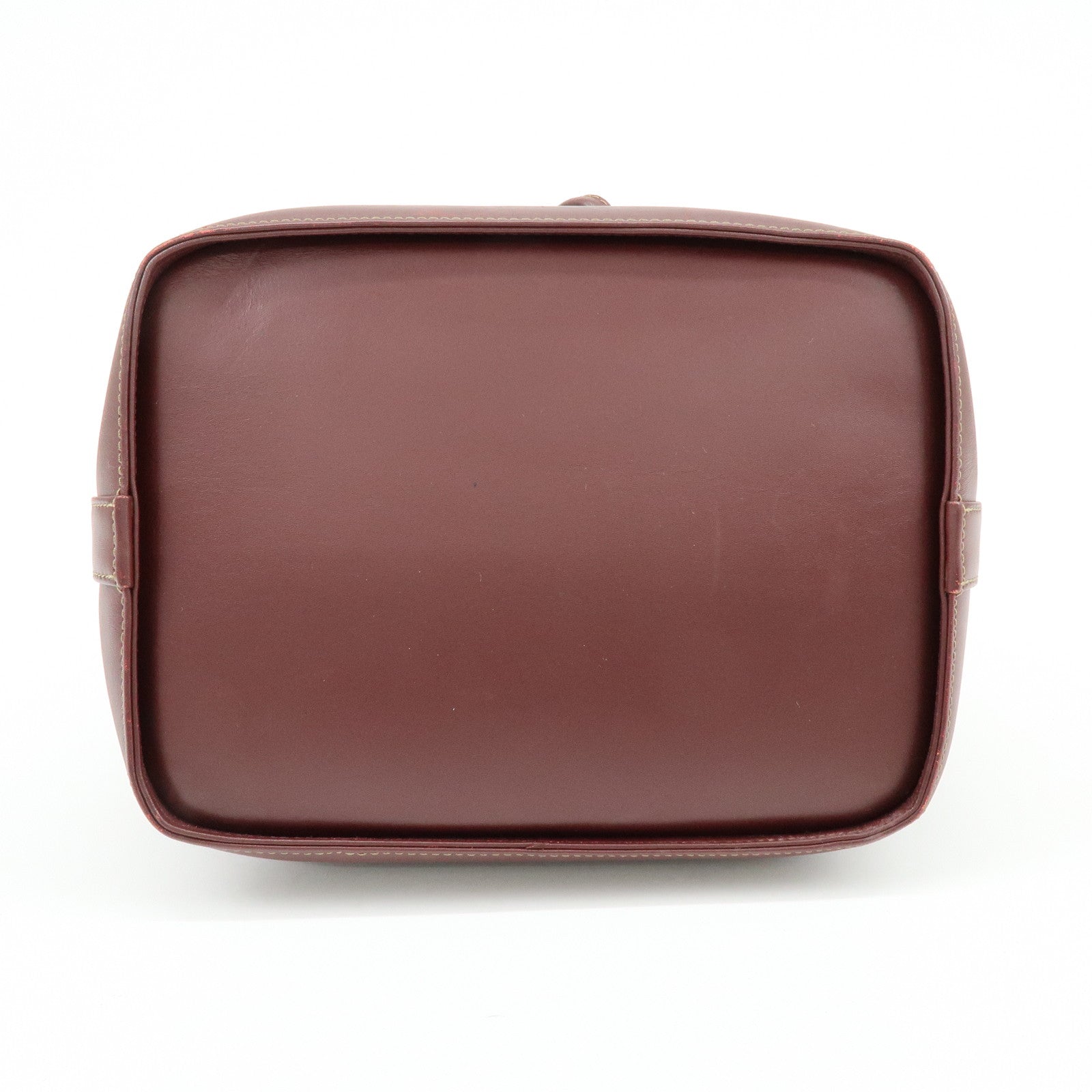 Cartier Must de Cartier Leather Shoulder Crossbody Bag Bordeaux