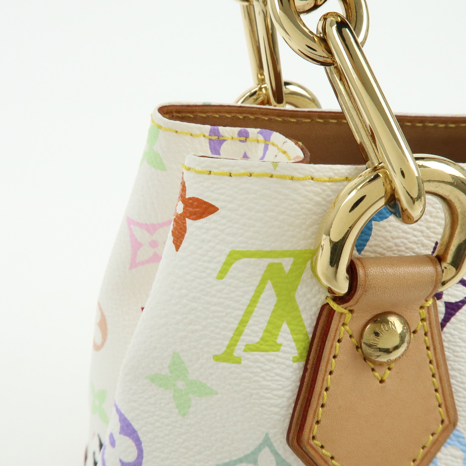 Louis Vuitton Monogram Multicolor Audra Hand Bag Blanc M40047