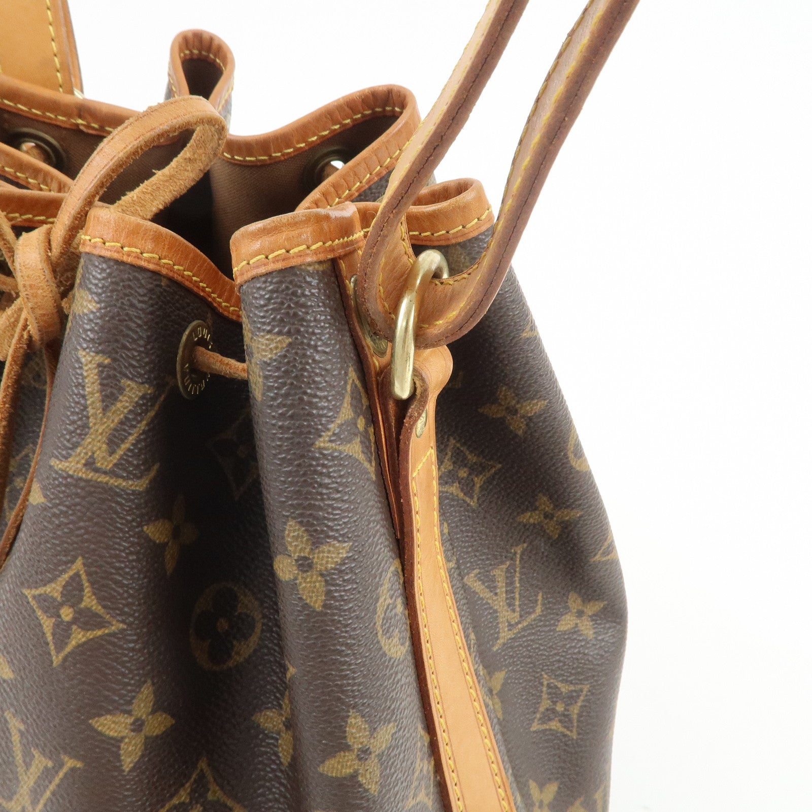 Louis Vuitton Monogram Petit Noe Shoulder Bag Brown M42226