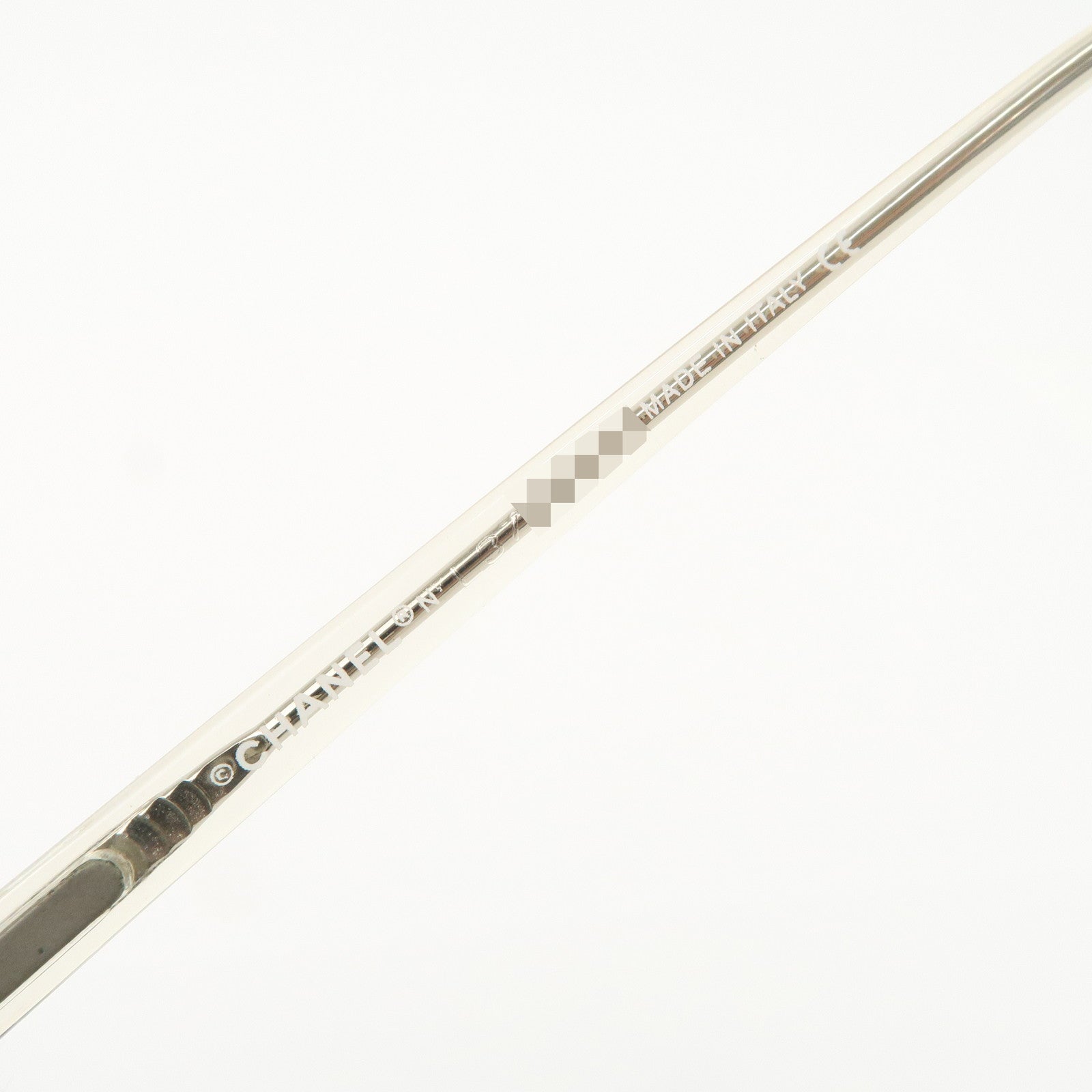 CHANEL COCO Mark Plastic Clear Sunglasses 4069 c.124 124/61 58□18 130 Used