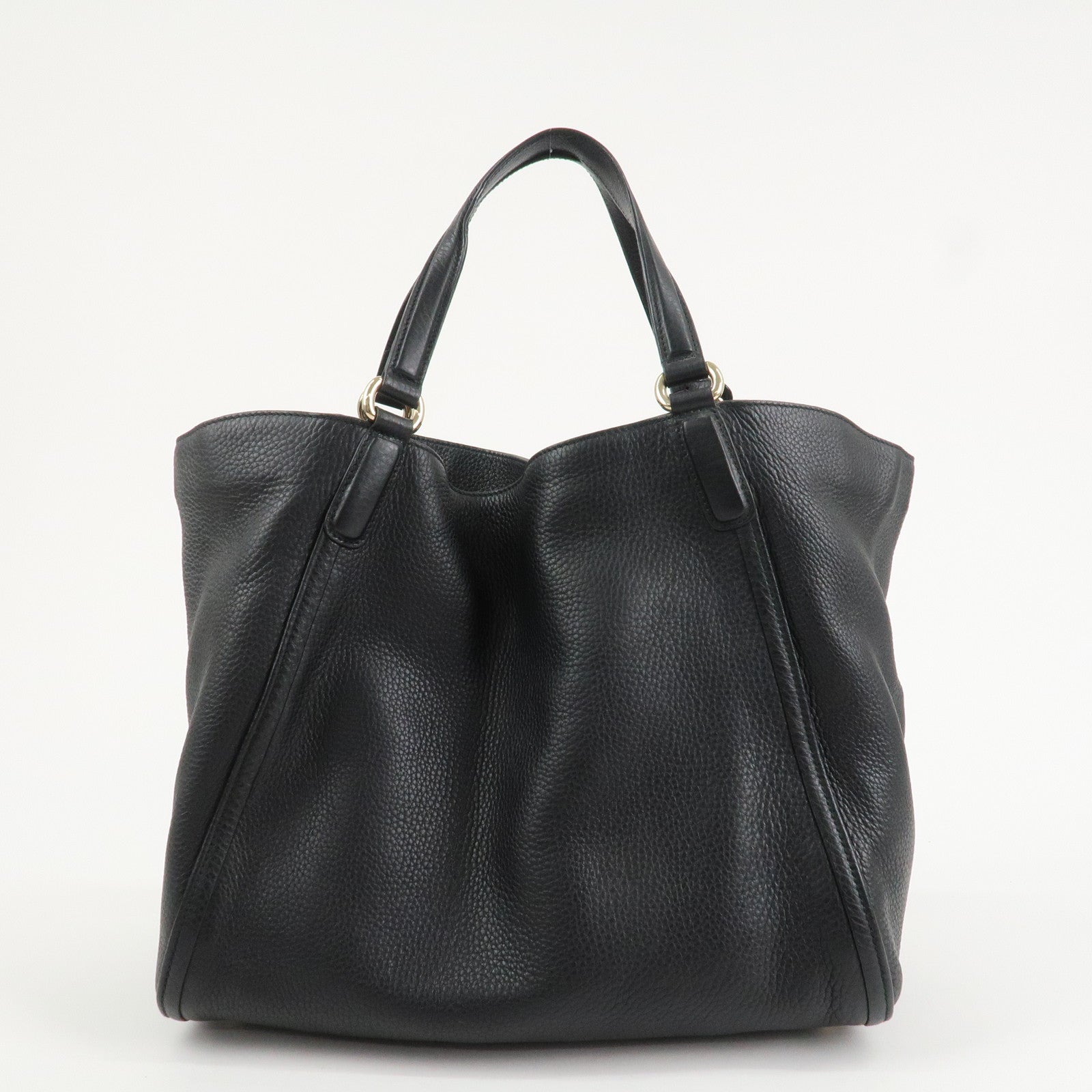 GUCCI SOHO Cellarius Leather Tote Bag Shoulder Bag Black 282309 Used