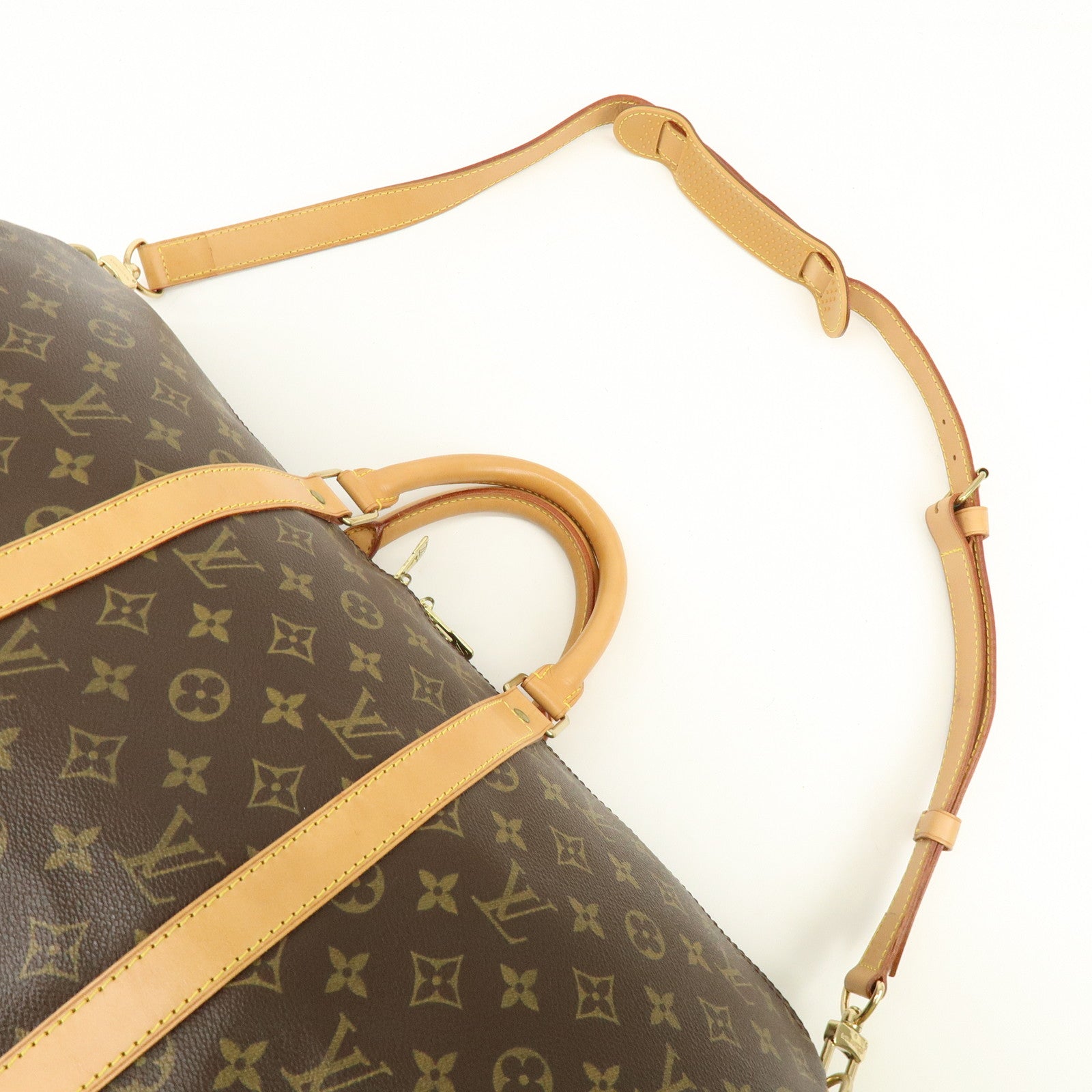 Louis Vuitton Monogram Keep All Bandouliere 50 Boston Bag M41416