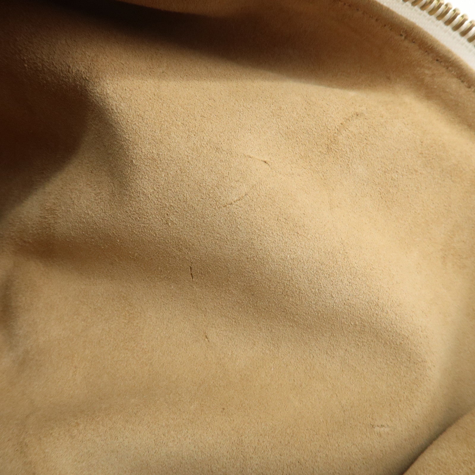 CELINE Macadam Logo Leather Shoulder Bag Hand Bag White