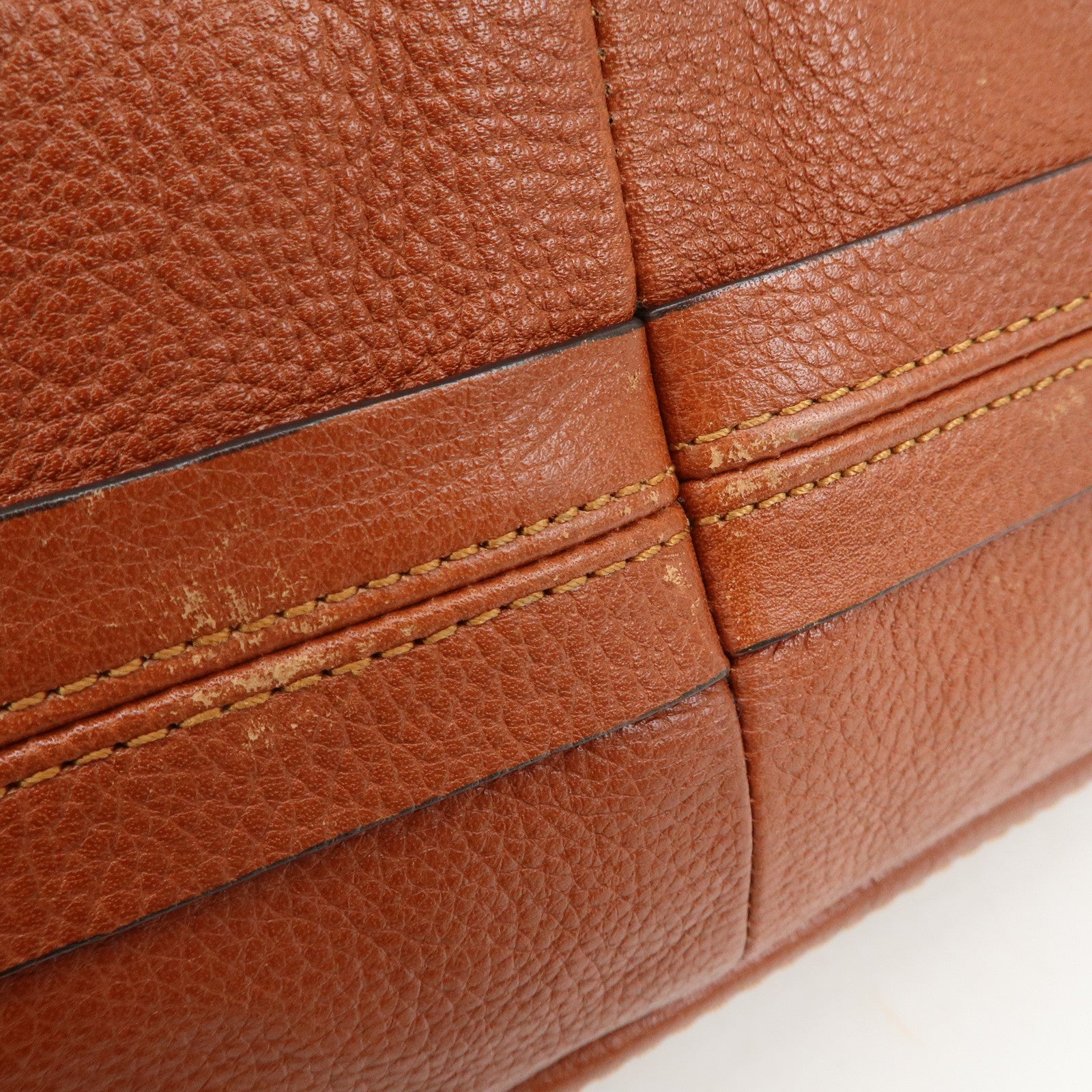 Chloe Paraty Leather 2Way Bag Shoulder Bag Hand Bag Brown