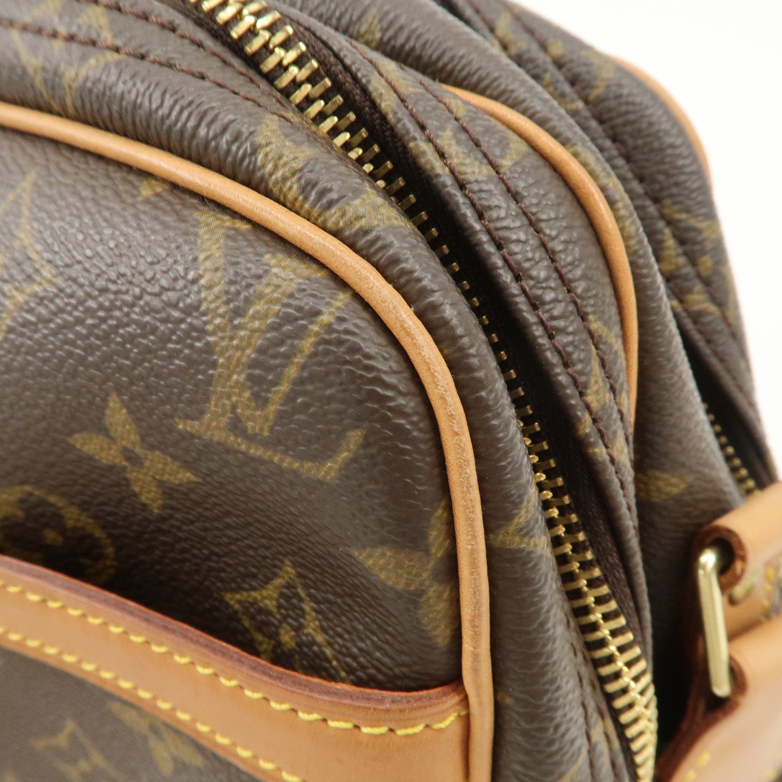 Louis Vuitton Monogram Reporter PM Shoulder Bag Brown M45254 Used