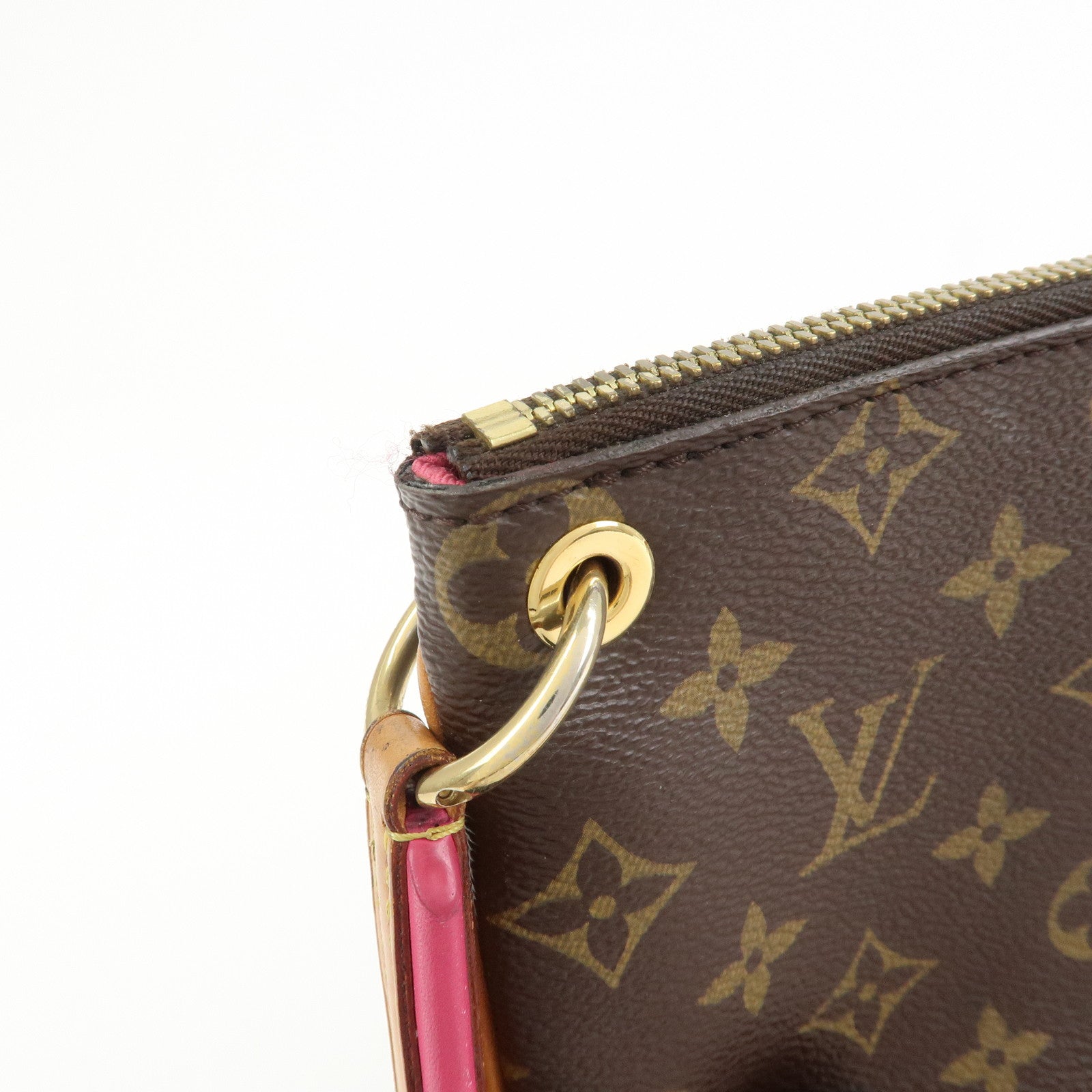 Louis Vuitton Monogram Canvas Lorette Shoulder Bag Hot Pink M44053