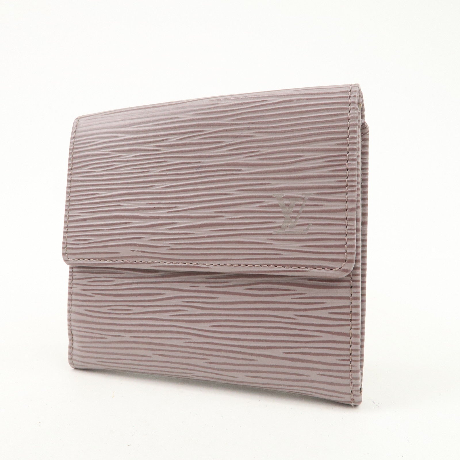 Louis Vuitton Epi Vernis Set Of 2 Leather Bi-fold Wallet Beige Lila Used