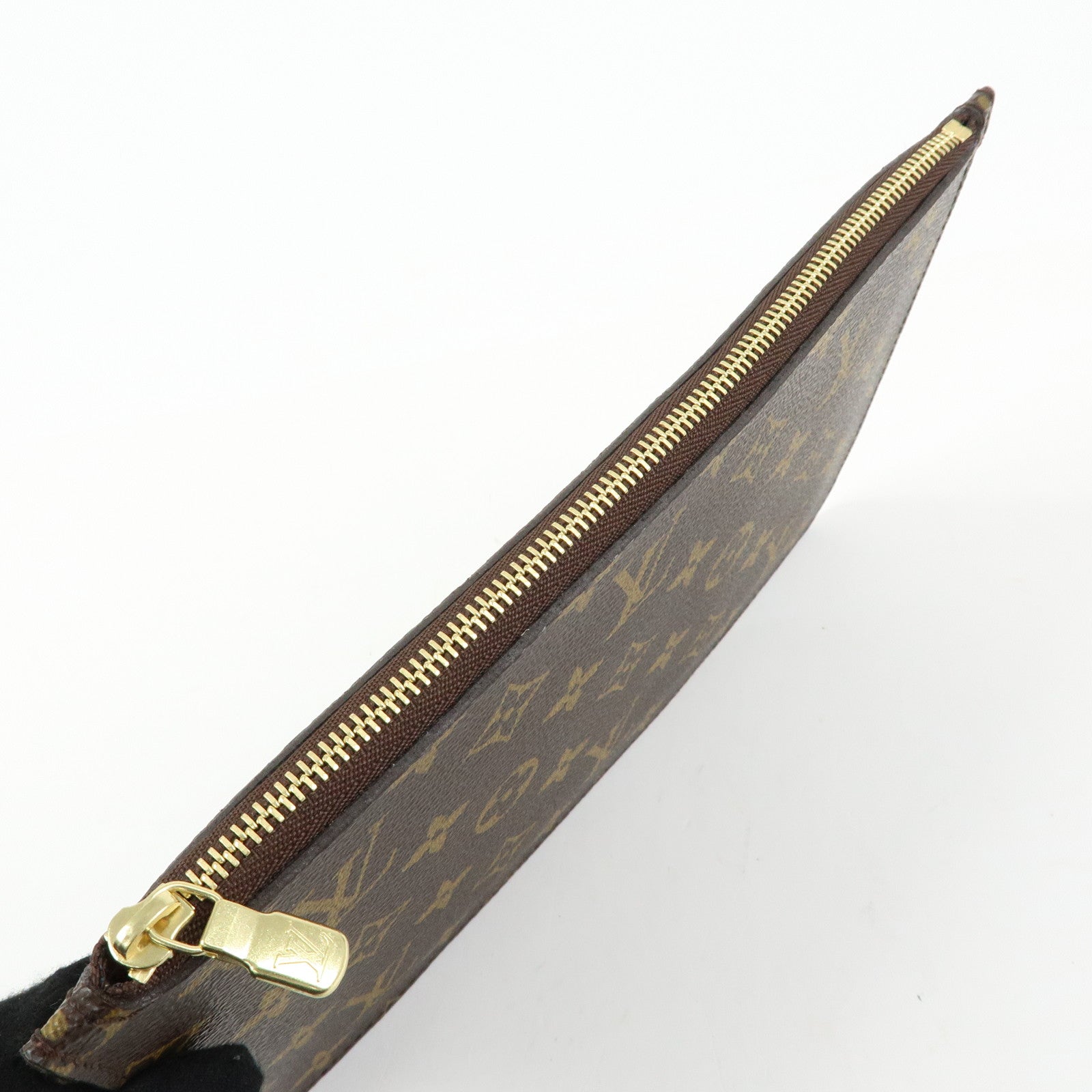 Louis Vuitton Monogram Pouch for Neverfull MM Tote Bag Brown