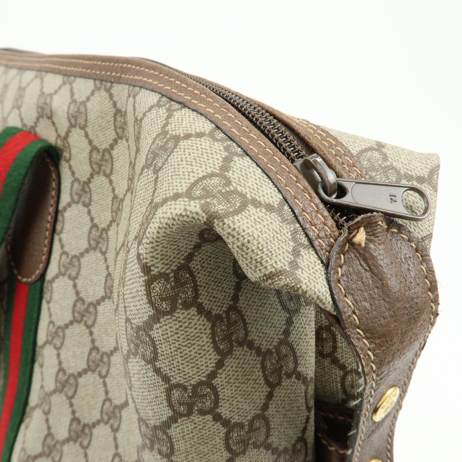 GUCCI Sherry Interlocking G GG Supreme Tote Bag Beige 012・39・6211