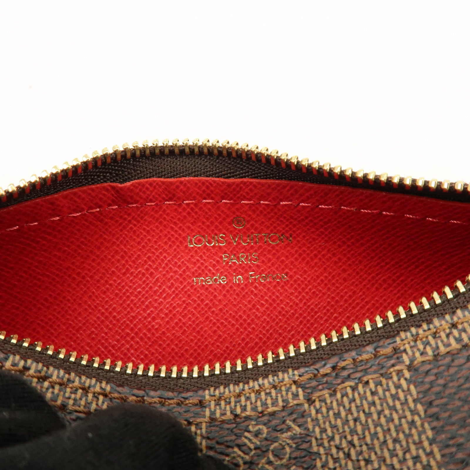 Louis Vuitton Damier Ebene Mini Pouch for Papillon Bag Brown