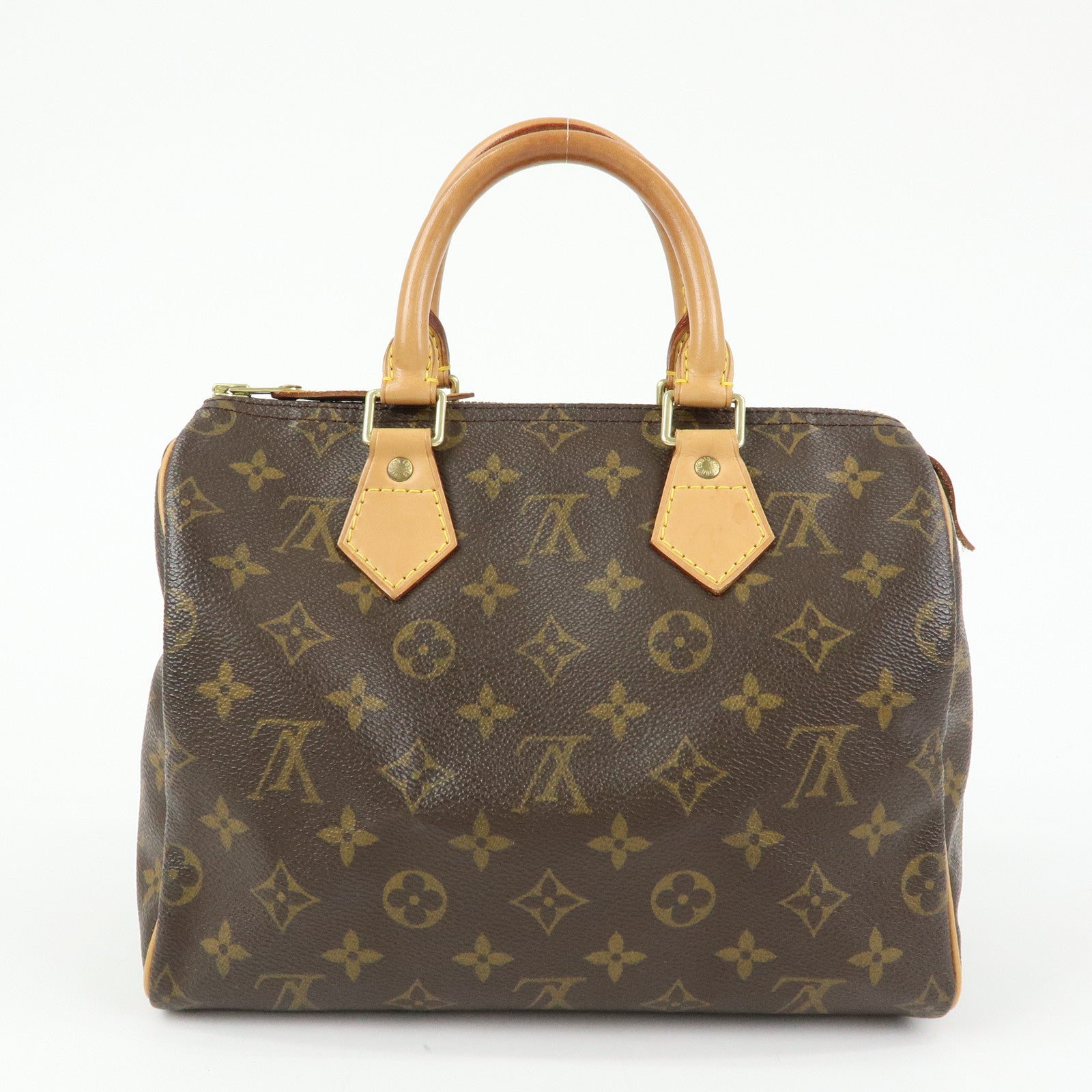 Louis Vuitton Monogram Speedy 25 Boston Bag Hand Bag Brown M41528