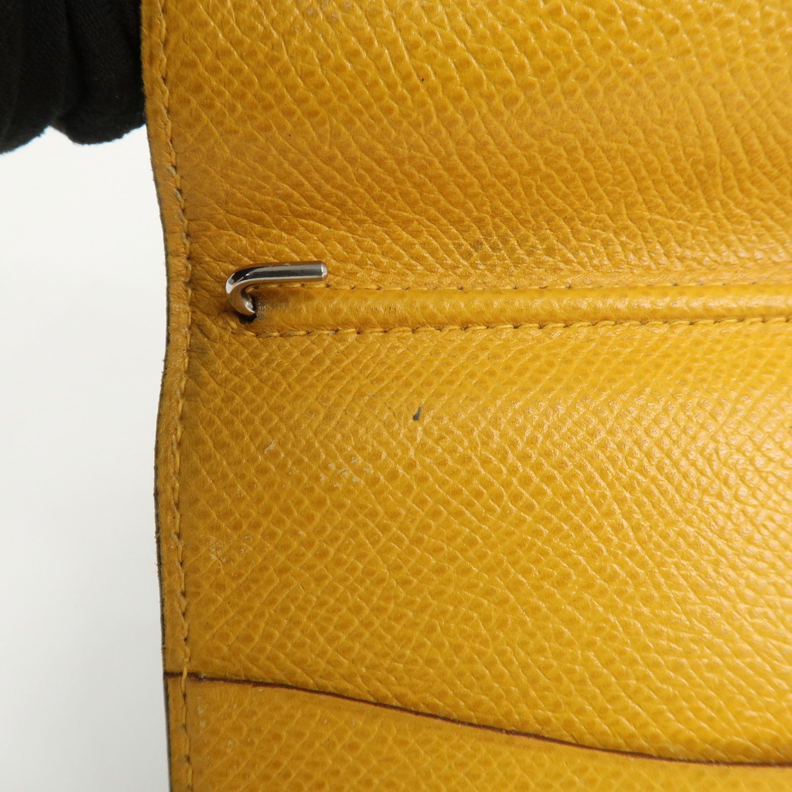 HERMES Leather Logo 〇Y Stamped Agenda PM Planner Cover Green