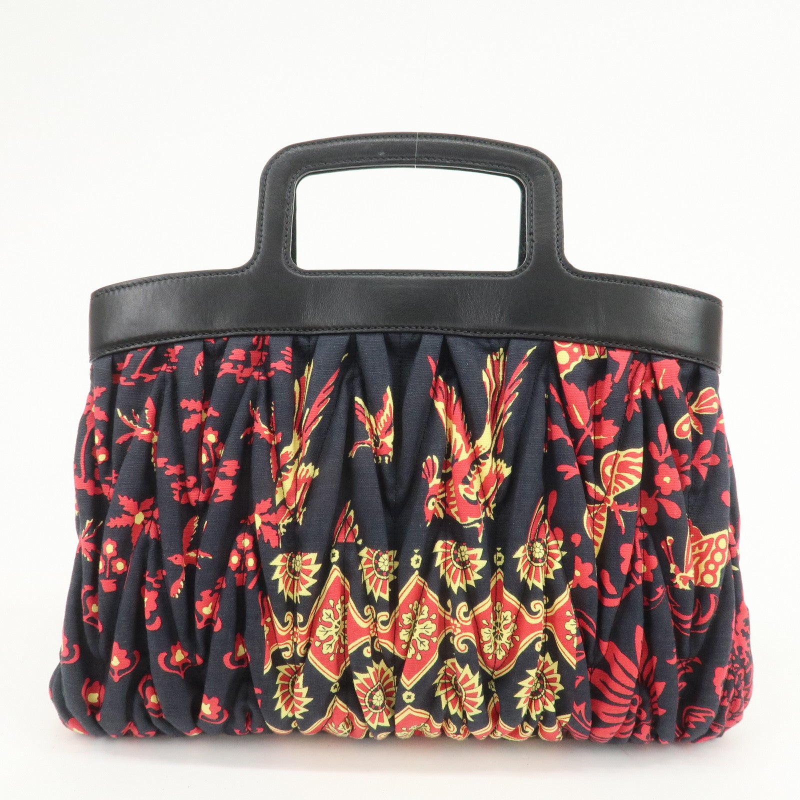 MIU MIU Matelasse 2Way Hand Bag Japan Limited Black Red