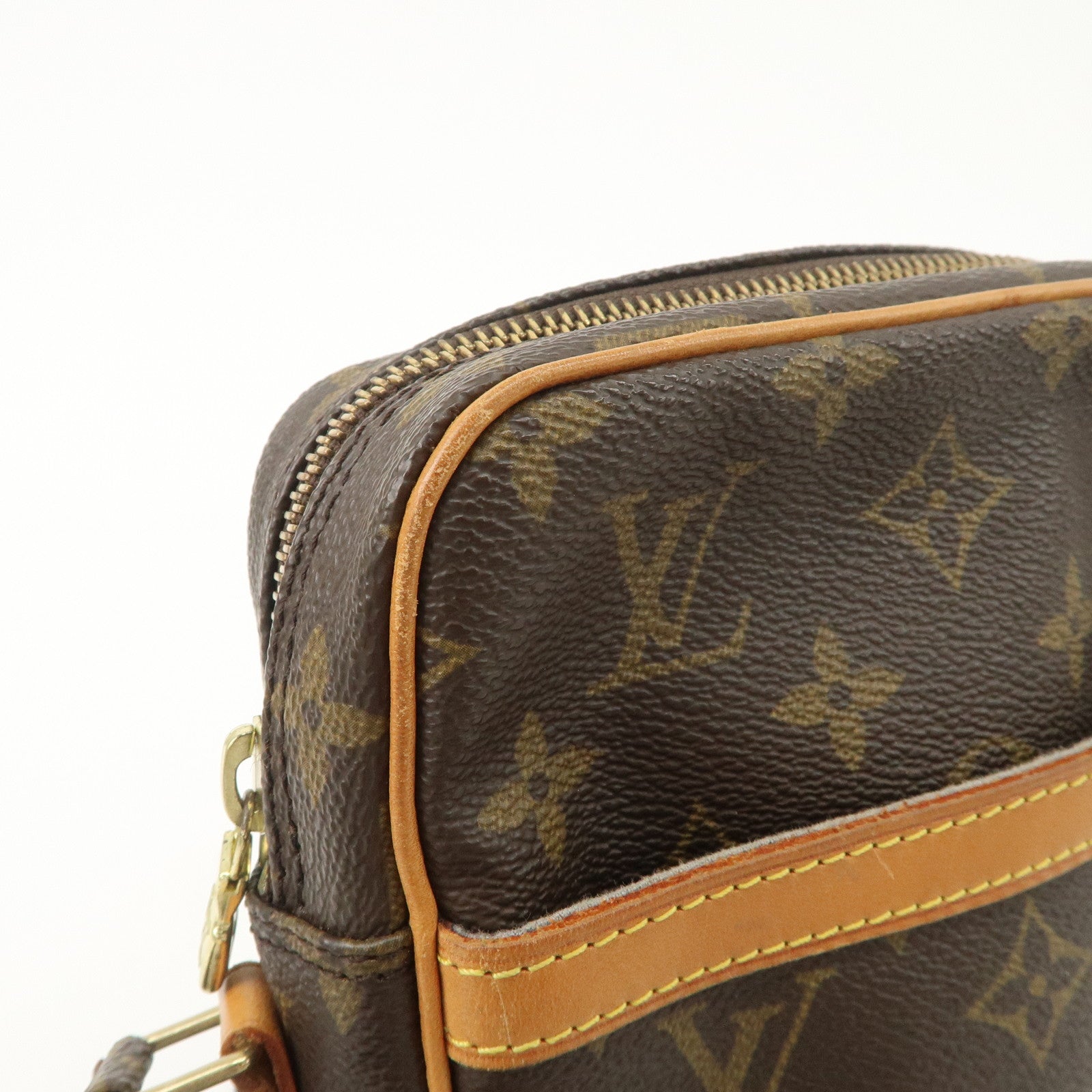 Louis Vuitton Monogram Danube Shoulder Bag Brown M45266 Used