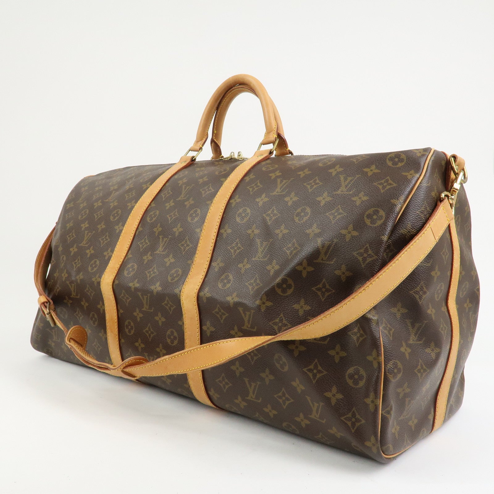 Louis Vuitton Monogram Keep All Bandouliere 60 Boston Bag M41412