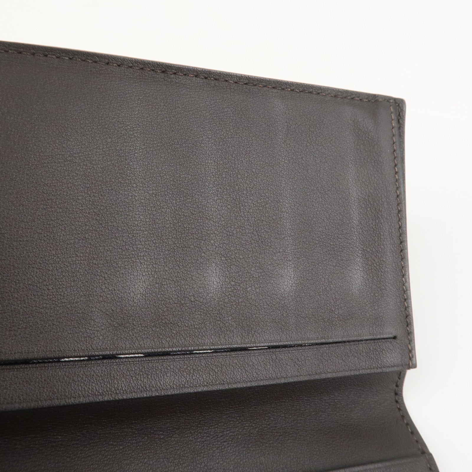 HERMES MC2 Fleming Veau Swift Long Wallet Dark Brown
